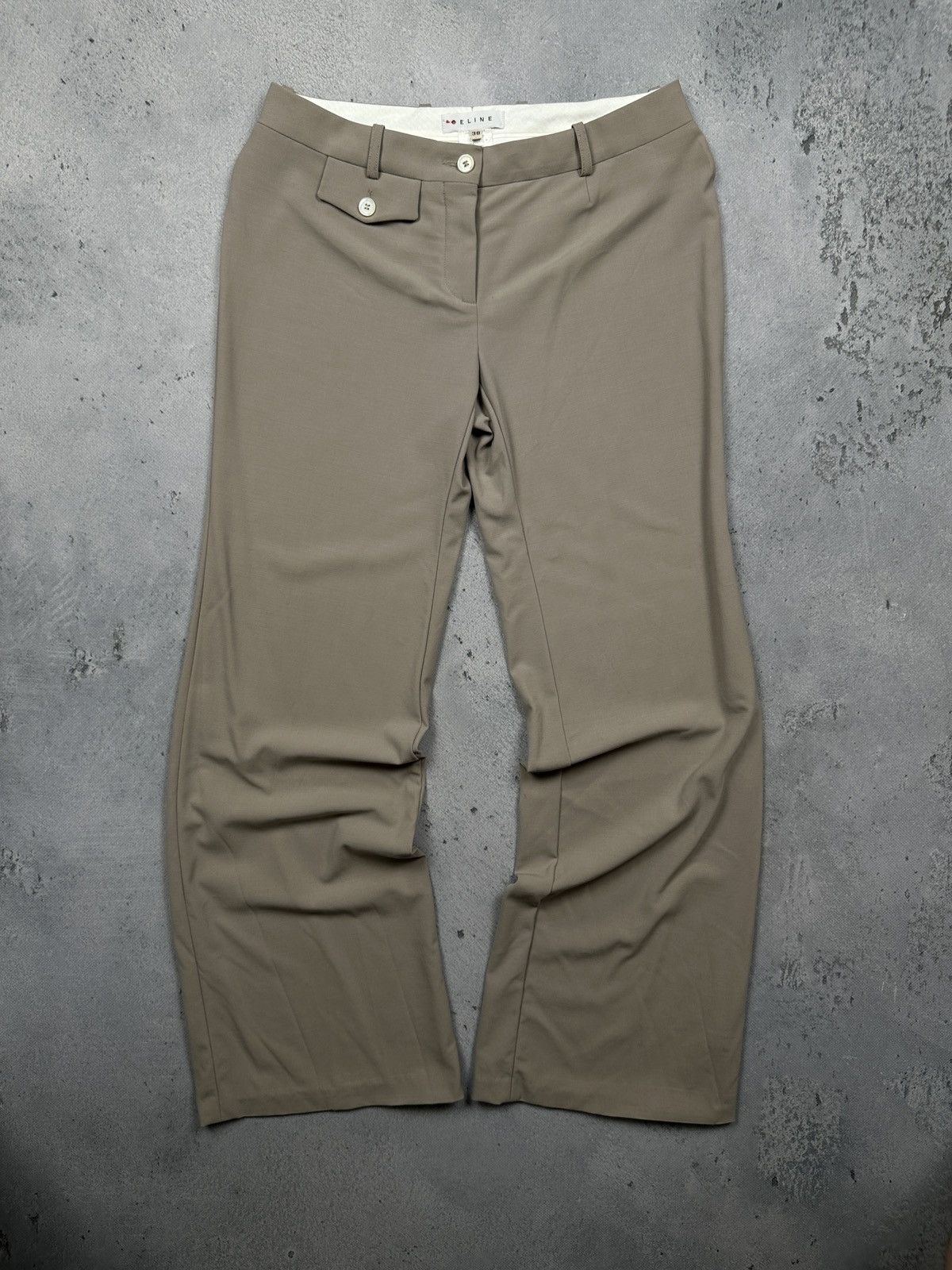 Celine Céline Vintage Phoebe Philo High Waist Wool Pants Trousers Size 27" / US 4 / IT 40 - 1 Thumbnail