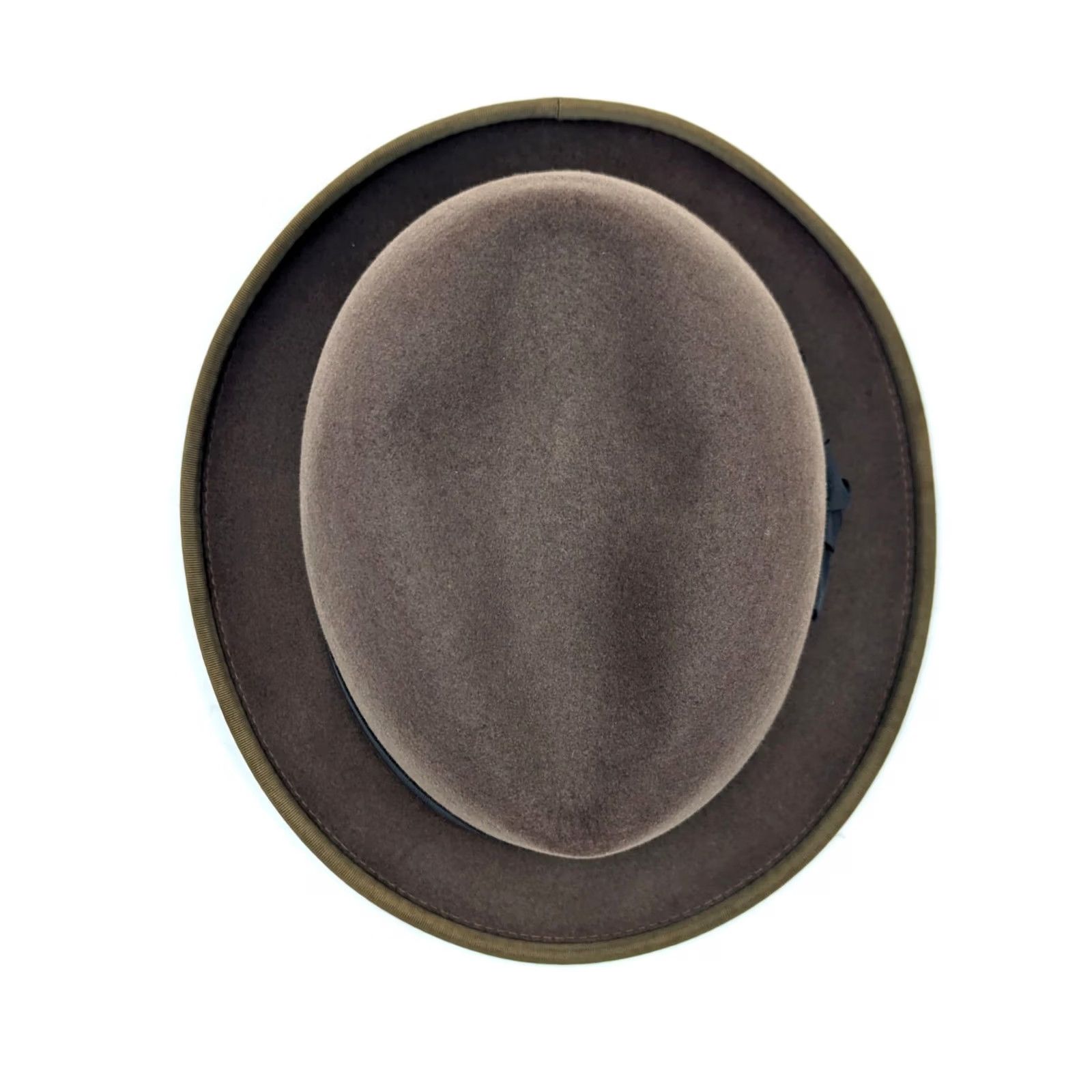 FELT VINTAGE Wormser Royal Luxury Fedora – Brown Felt Hat – Size 7 3/8 – Men – Leather Band – United Hatters Cap & Millinery – Midas Style Size ONE SIZE - 5 Thumbnail