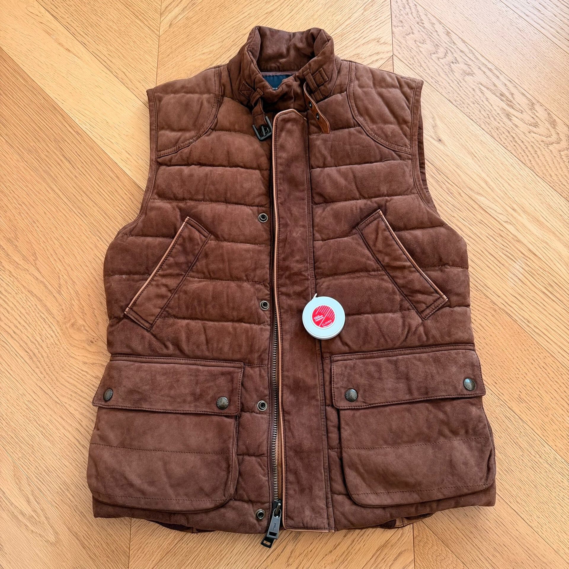 RLX Ralph Lauren RLX Goat Suede Outdoor Down Vest Size US S / EU 44-46 / 1 - 1 Thumbnail
