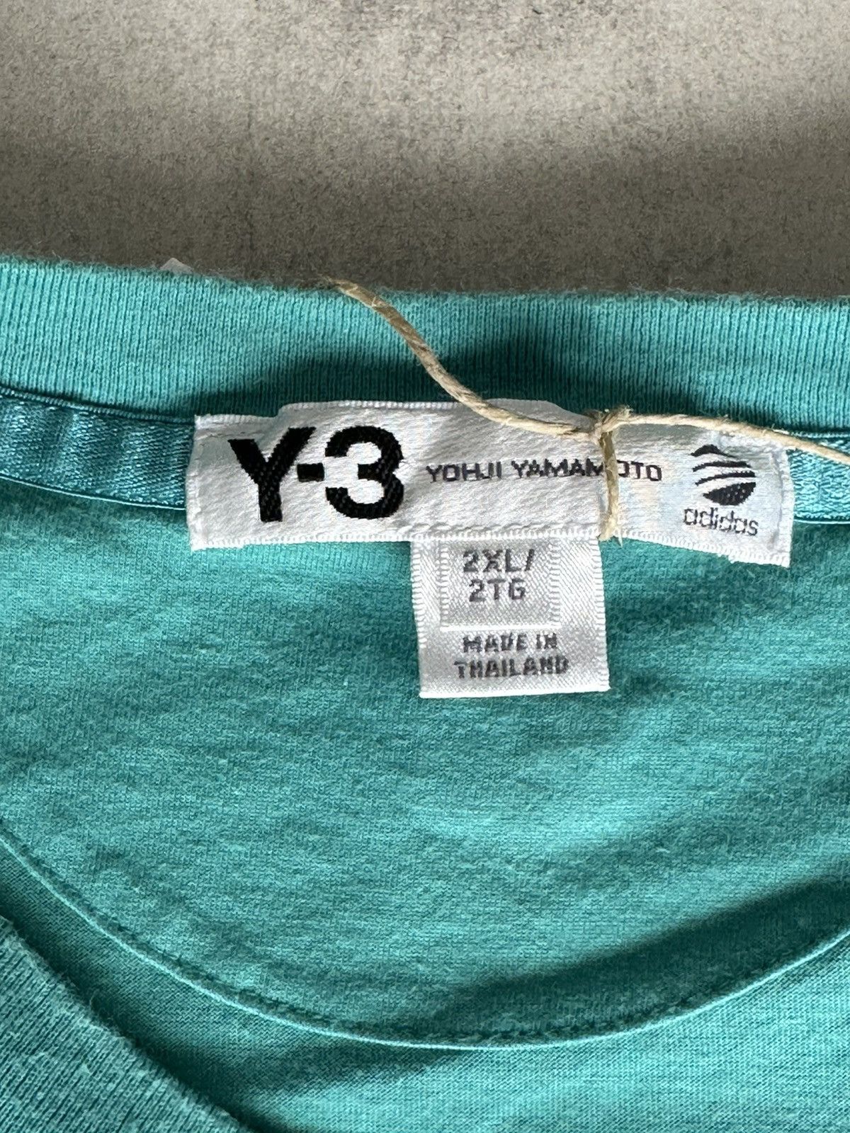 Y-3 Y-3 Yohji Yamamoto Teal Graphic T-Shirt Size US L / EU 52-54 / 3 - 4 Thumbnail
