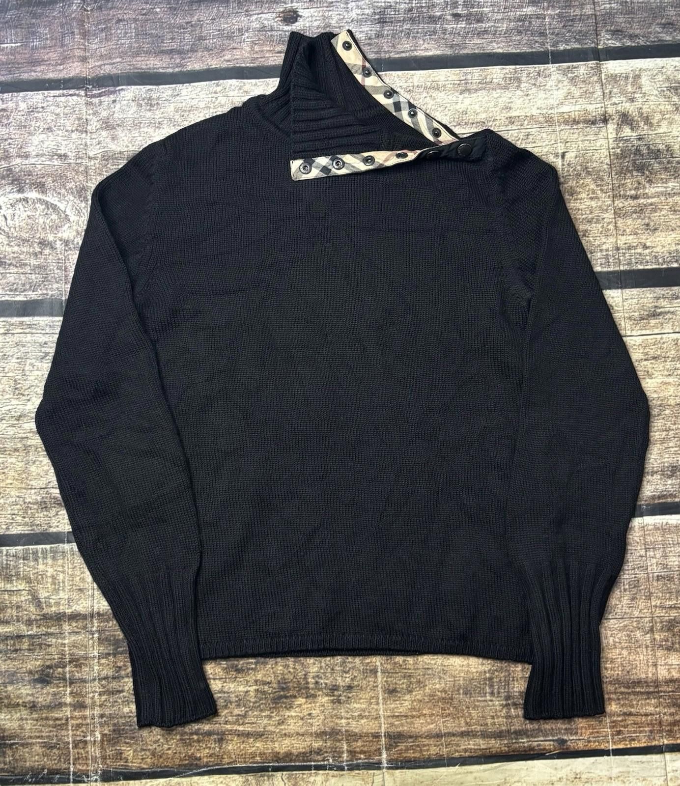Other Burberry London Sweater Womens Small Merino Wool Nova Check Size S / US 4 / IT 40 - 1 Thumbnail