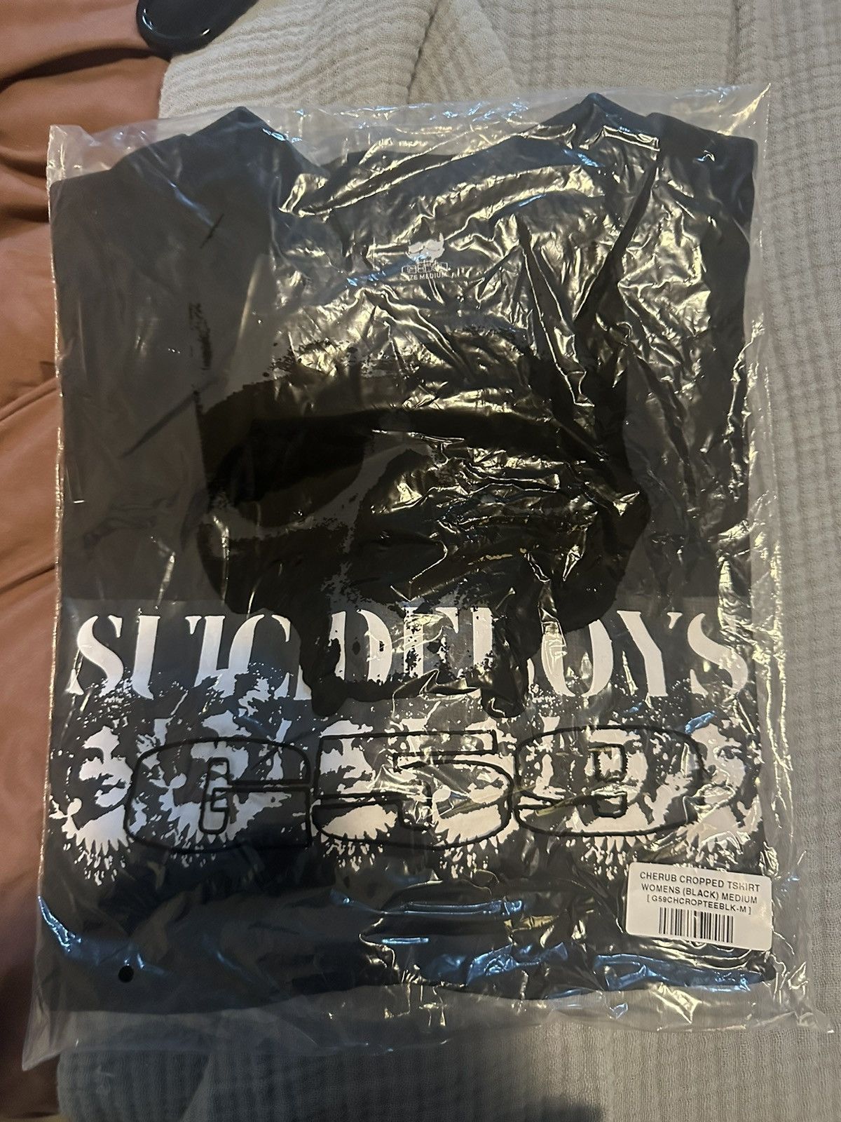 G59 Records $uicideboy$ G59 Cherub black cropped tee Size US M / EU 48-50 / 2 - 1 Thumbnail