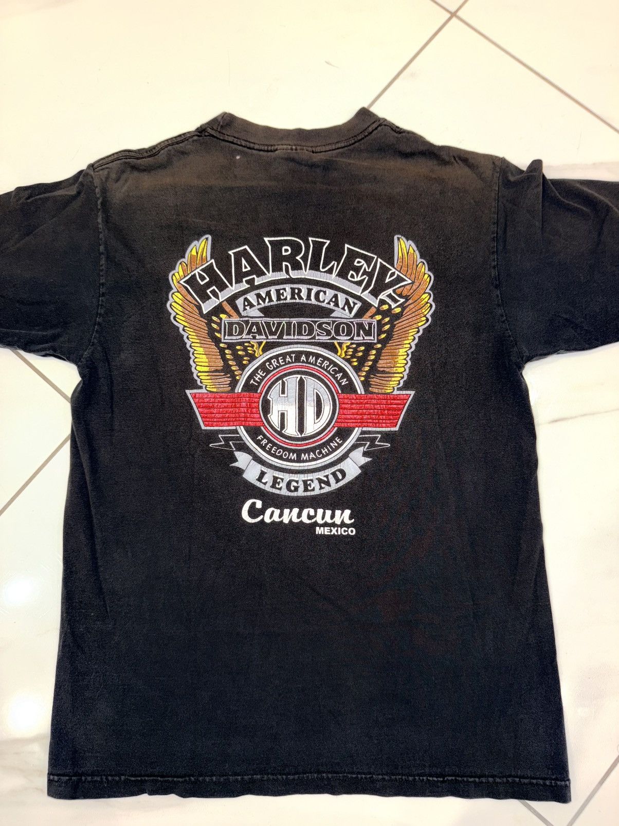 Vintage Vintage Y2K Black Harley Davidson Tee- Medium Size US M / EU 48-50 / 2 - 1 Thumbnail