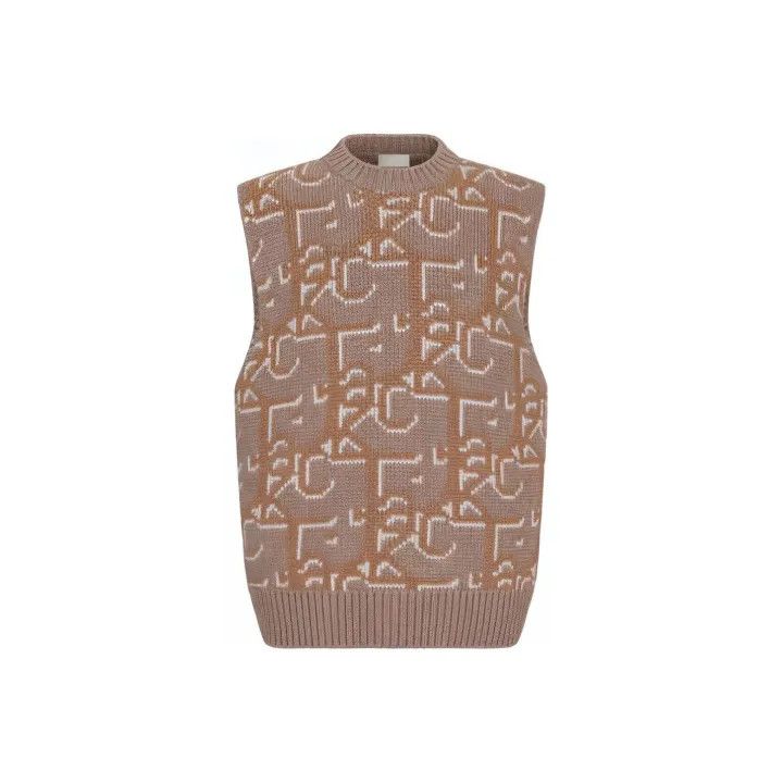 Dior Dior x Travis Scott Logo Knit Vest 0079 Size US M / EU 48-50 / 2 - 1 Thumbnail