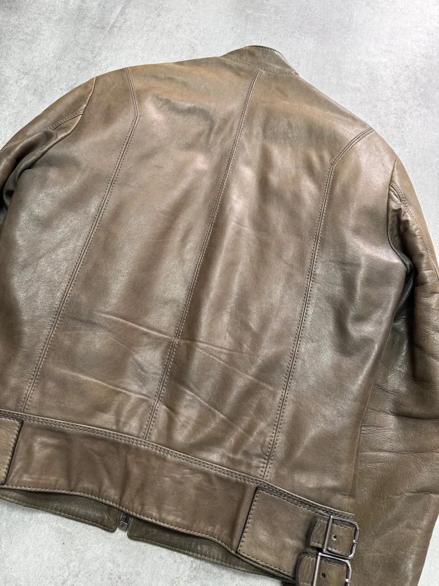 Versace AW2009 Versace Triple Zips Brown Leather Jacket Size US M / EU 48-50 / 2 - 5 Thumbnail