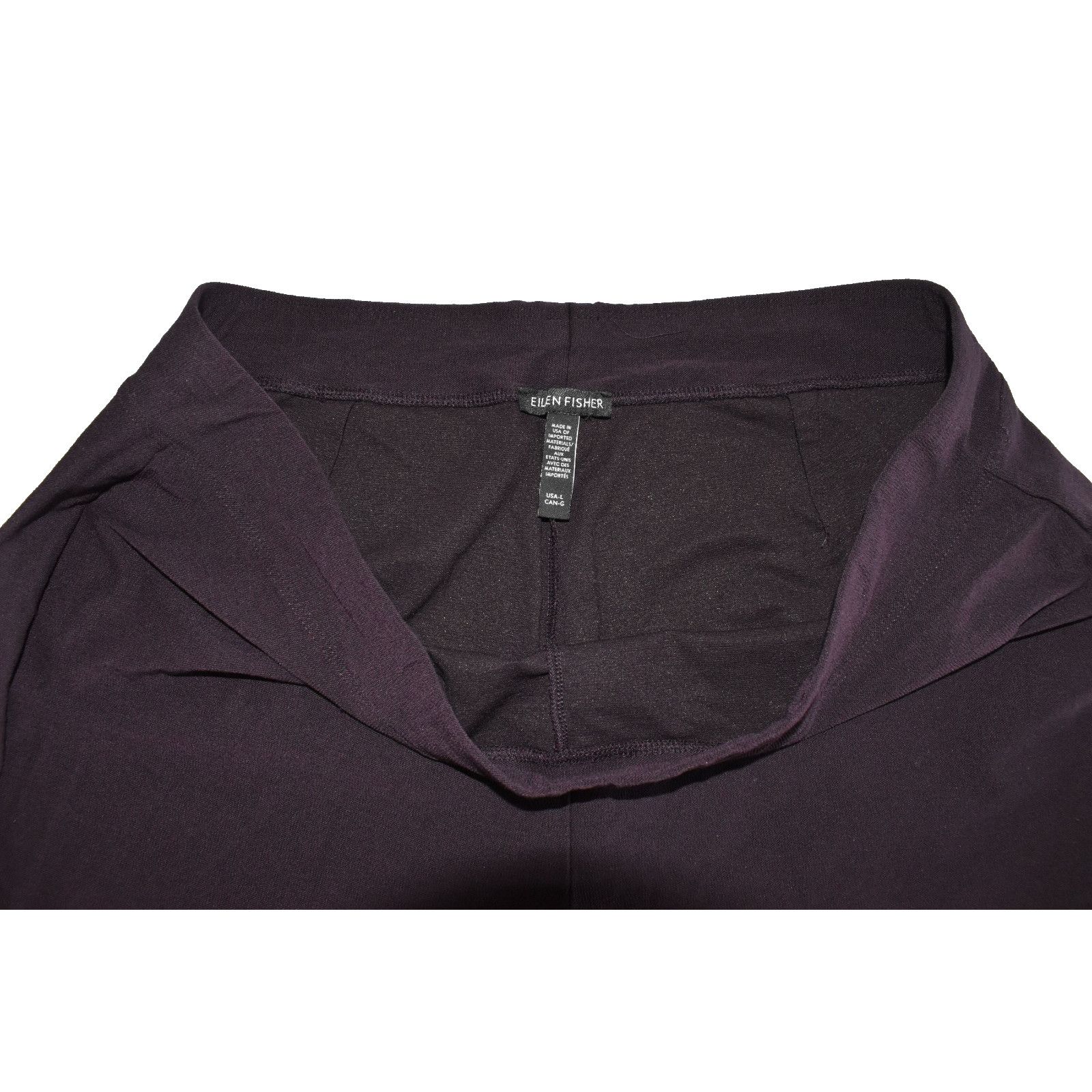 Eileen Fisher A5 NEW EILEEN FISHER Purple Stretch Viscose Pants Size L Size 34" / US 12 / IT 48 - 4 Thumbnail