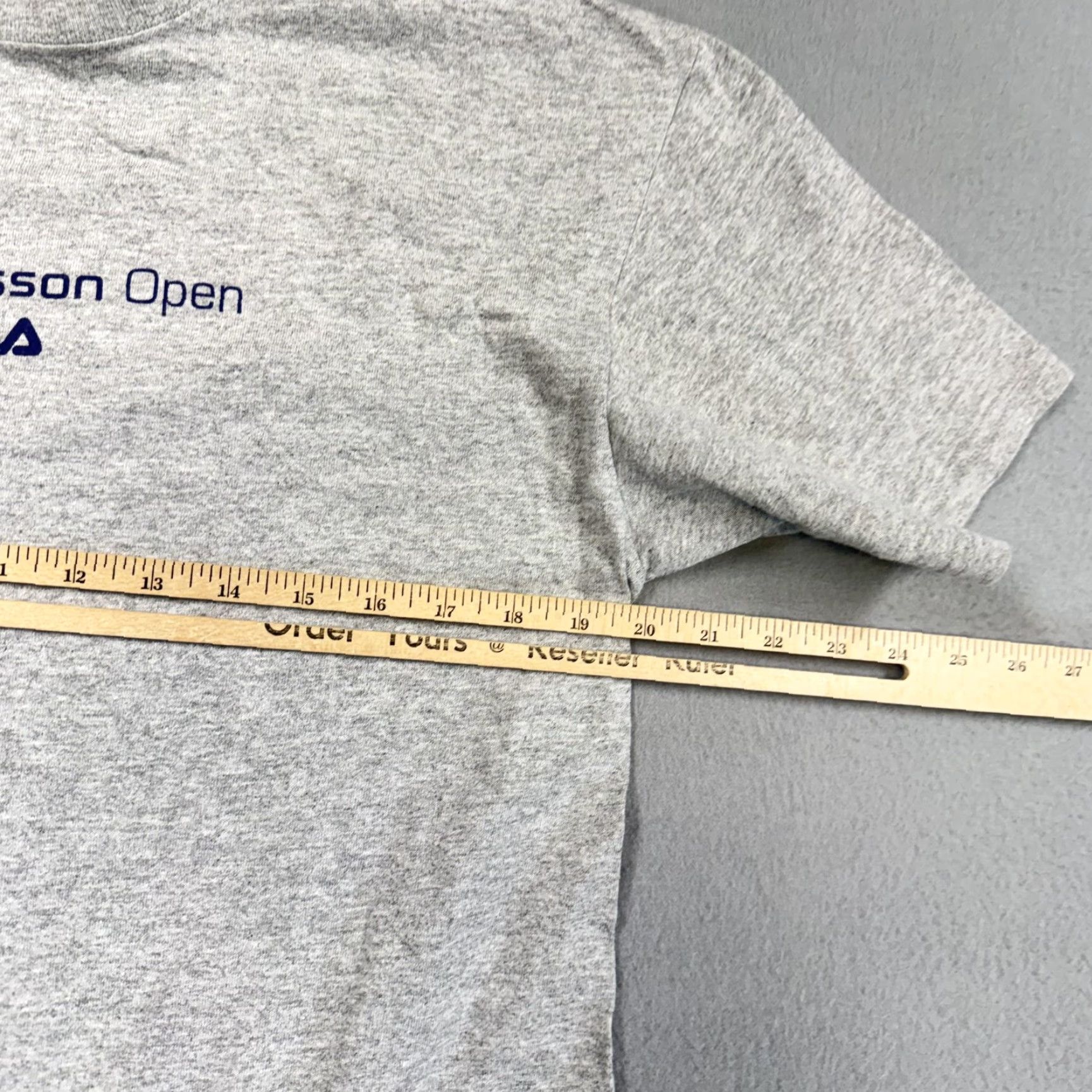 Fila FILA Shirt Mens Medium Gray Sony Ericsson Open 2009 Tennis Graphic Tee Event Size US M / EU 48-50 / 2 - 6 Thumbnail