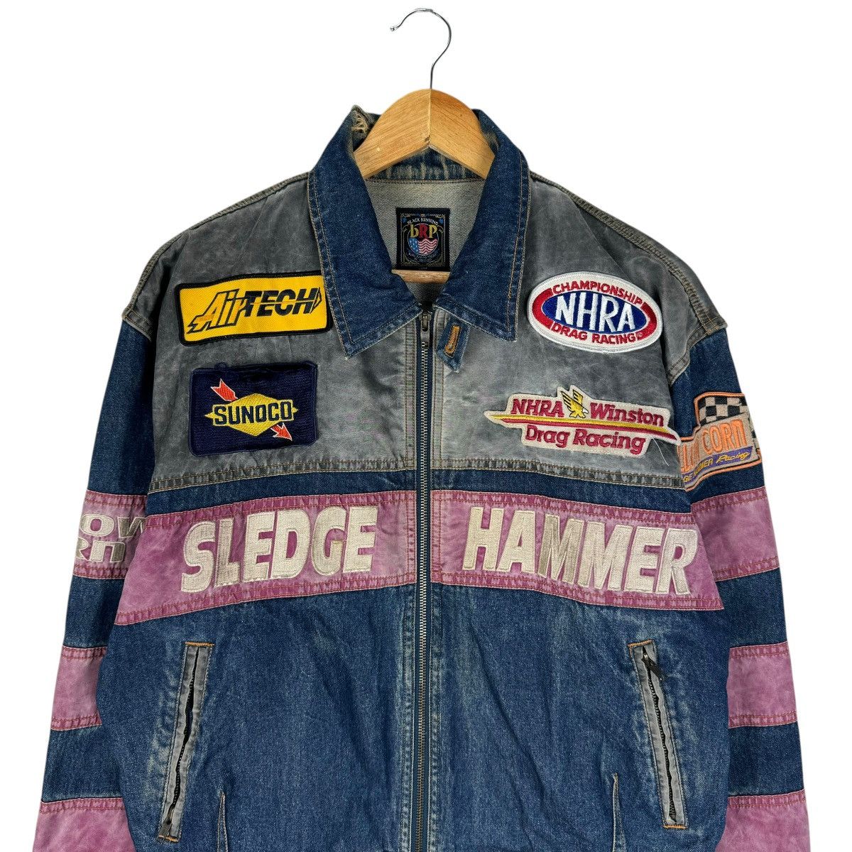 YELLOW CORN ☀️YELLOW CORN DEMIM SLEDGE HAMMER RACING TEAM JACKET Size US M / EU 48-50 / 2 - 3 Thumbnail