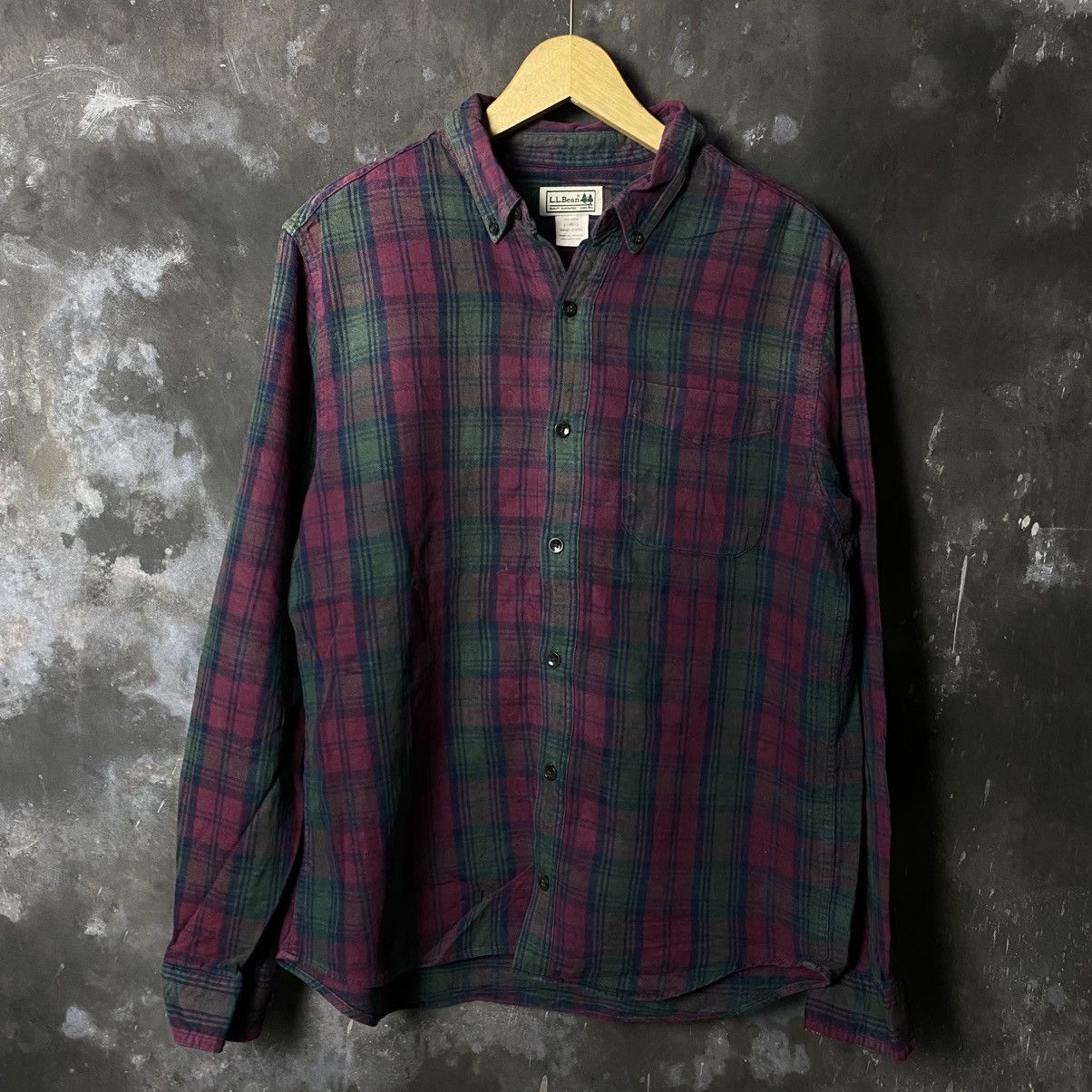 L.L. Bean × Vintage vintage LL Bean plaid flannelshirt Size US L / EU 52-54 / 3 - 1 Thumbnail