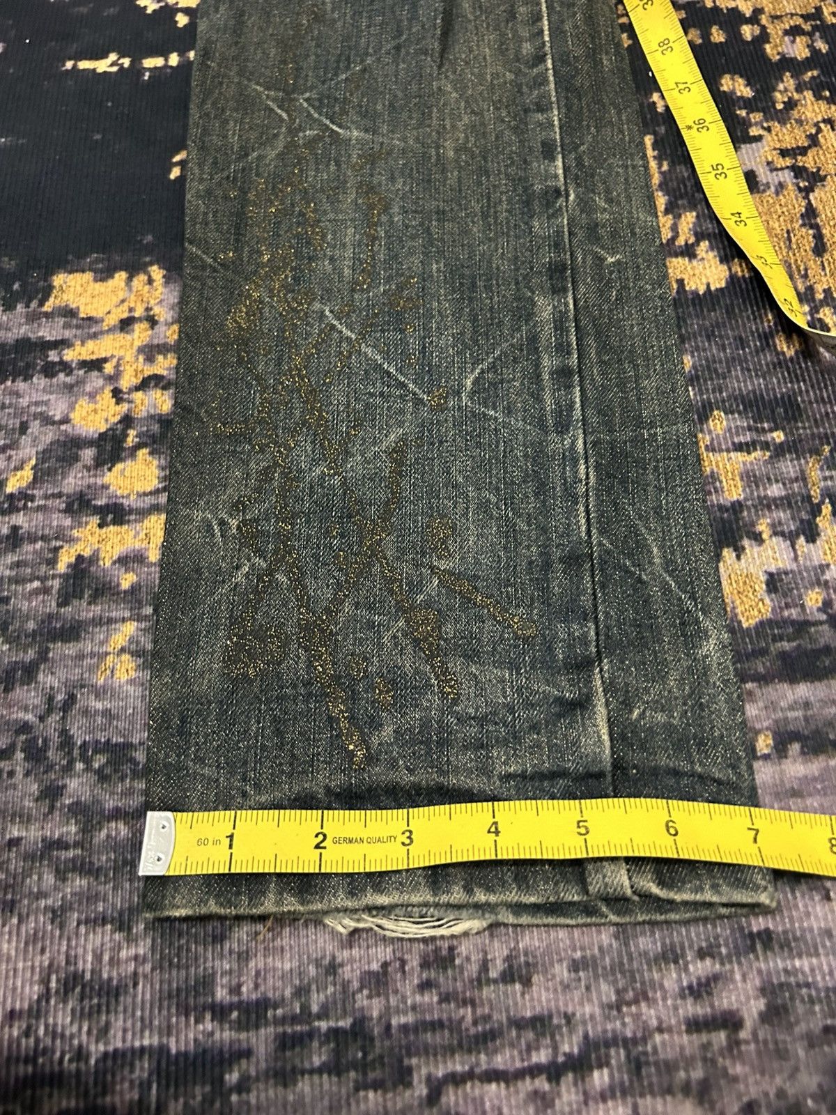 Tornado Mart Kui Mudwash Clawmark Distressed Jeans Size US 36 / EU 52 - 19 Thumbnail