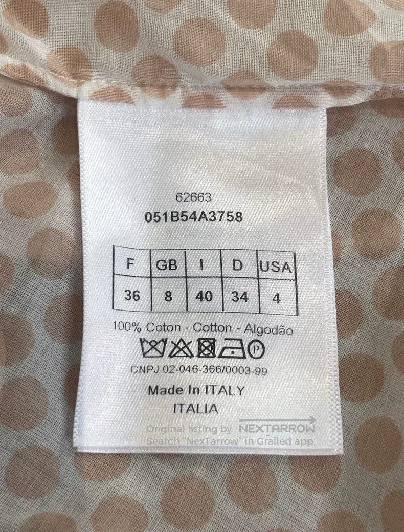 Dior Dior Irregular clothes, dotted little bee embroidered shir Size XS / US 0-2 / IT 36-38 - 6 Thumbnail