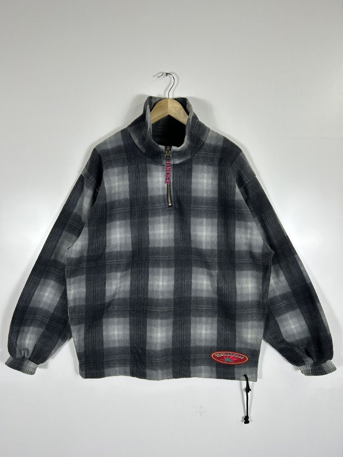 Vintage ⚡️Vintage Descente Technogbar Fleece Half Zipper Sweater Size US L / EU 52-54 / 3 - 1 Thumbnail