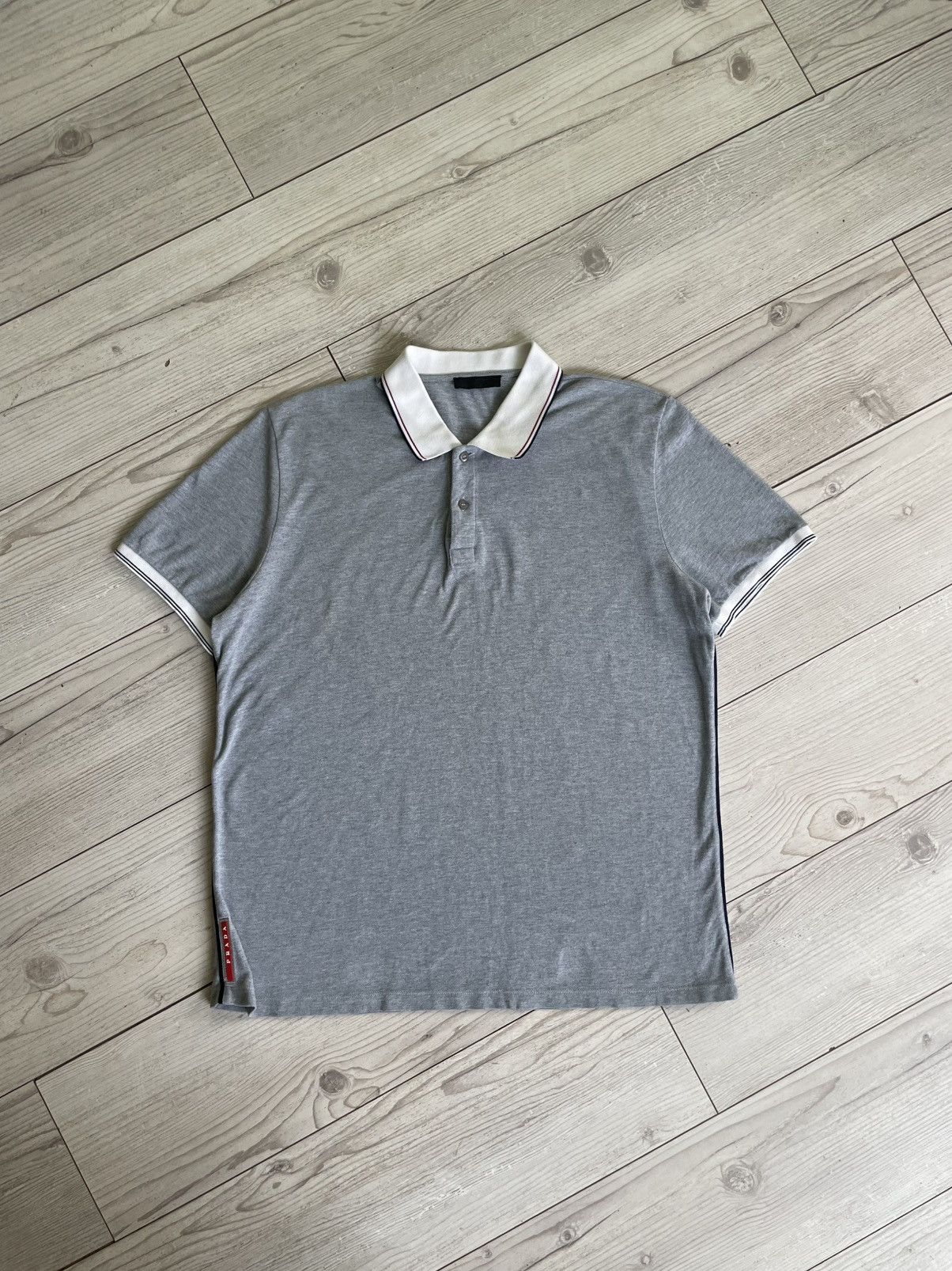 Prada Prada Milano Red Tab Logo Polo Shirt Size US XXL / EU 58 / 5 - 1 Thumbnail