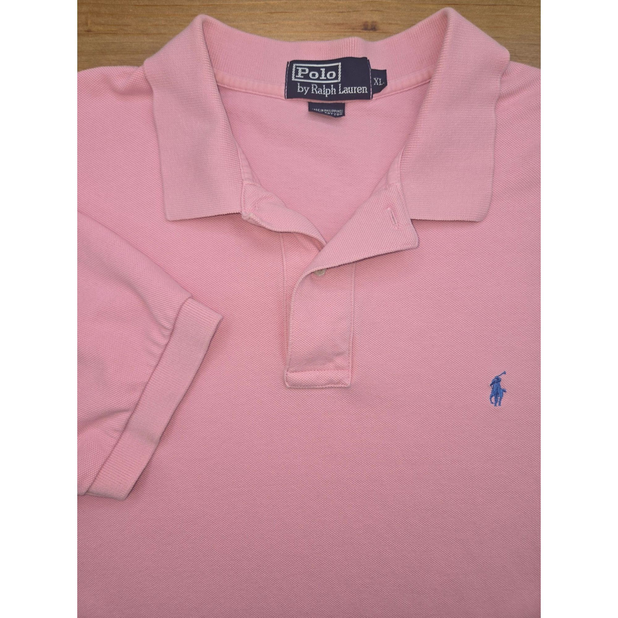 Polo Ralph Lauren Polo Ralph Lauren Mens Mesh Cotton Polo XL - Pink Size US XL / EU 56 / 4 - 3 Thumbnail