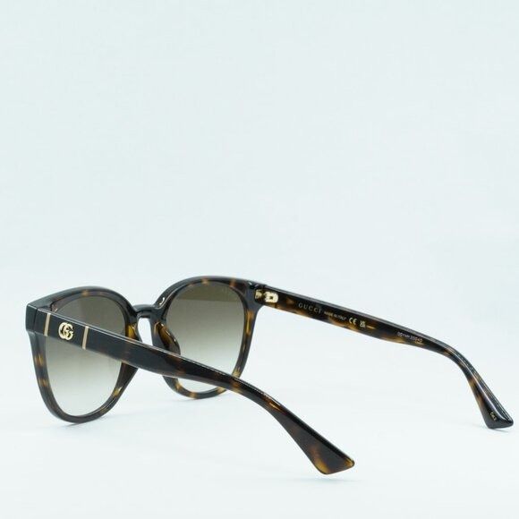 Gucci Gucci GG1122SA 002 Sunglasses Havana Square Frame, Brown Size ONE SIZE - 4 Thumbnail
