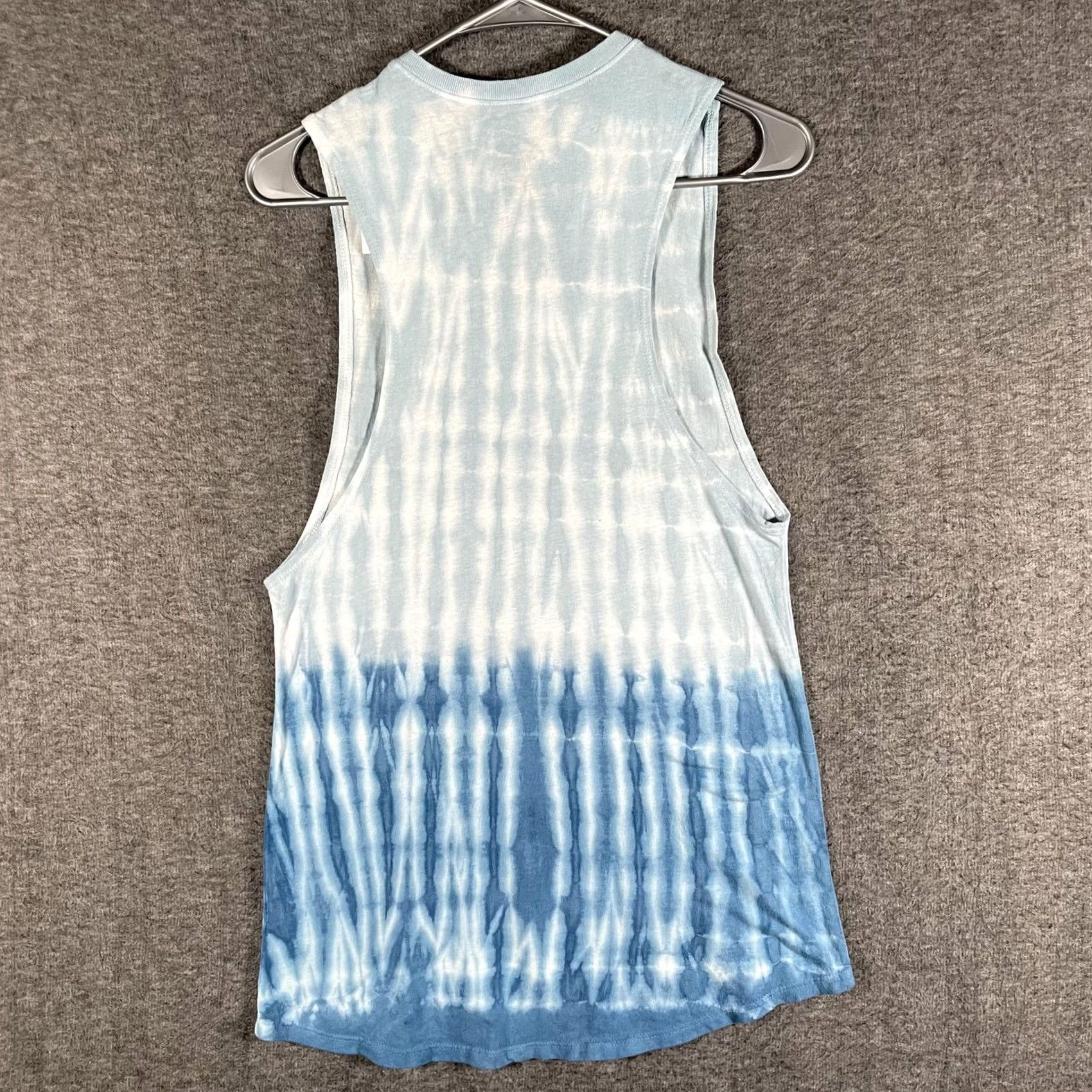 Vintage American Fighter Tank Top Womens Small Blue Quinn Muscle Tie Dye Graphic NWT Size S / US 4 / IT 40 - 2 Thumbnail