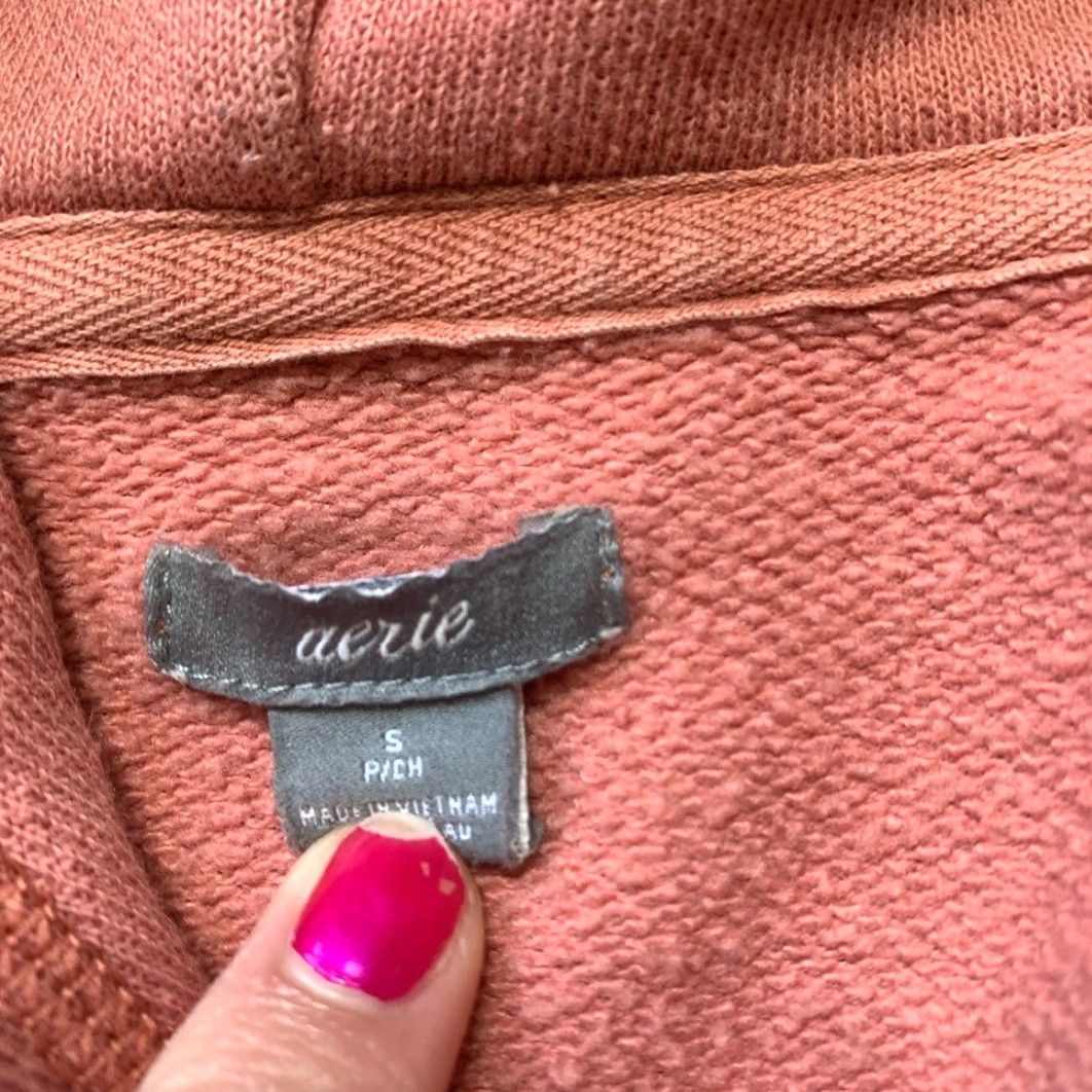 Vintage Aerie Hoodie Sweatshirt Pink S Womens Small Pullover Hoodie Regular Size Size S / US 4 / IT 40 - 4 Thumbnail