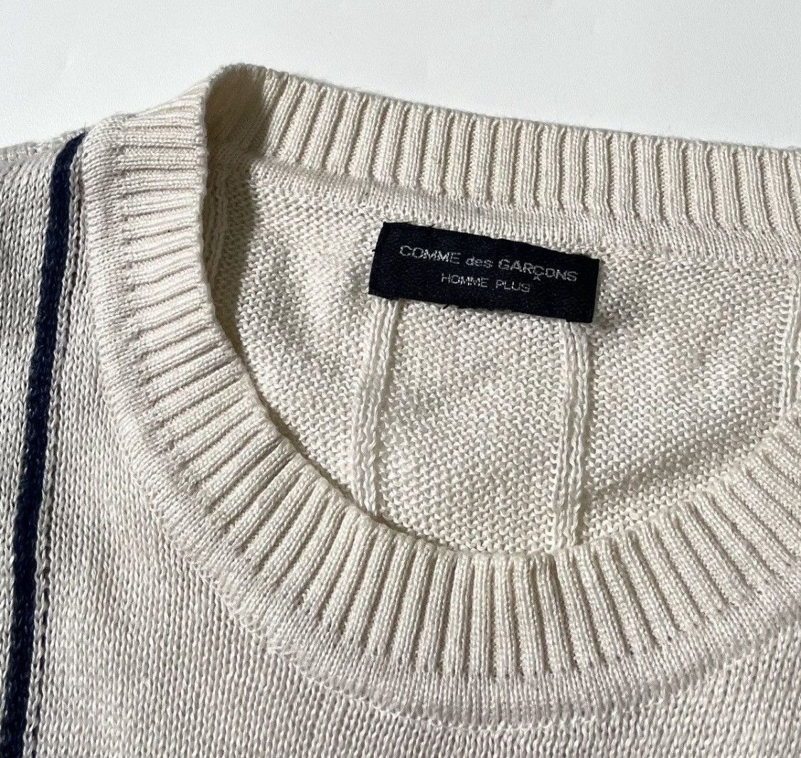 Comme des Garcons Vintage cdg homme plus knitted striped sweater Size US M / EU 48-50 / 2 - 3 Thumbnail
