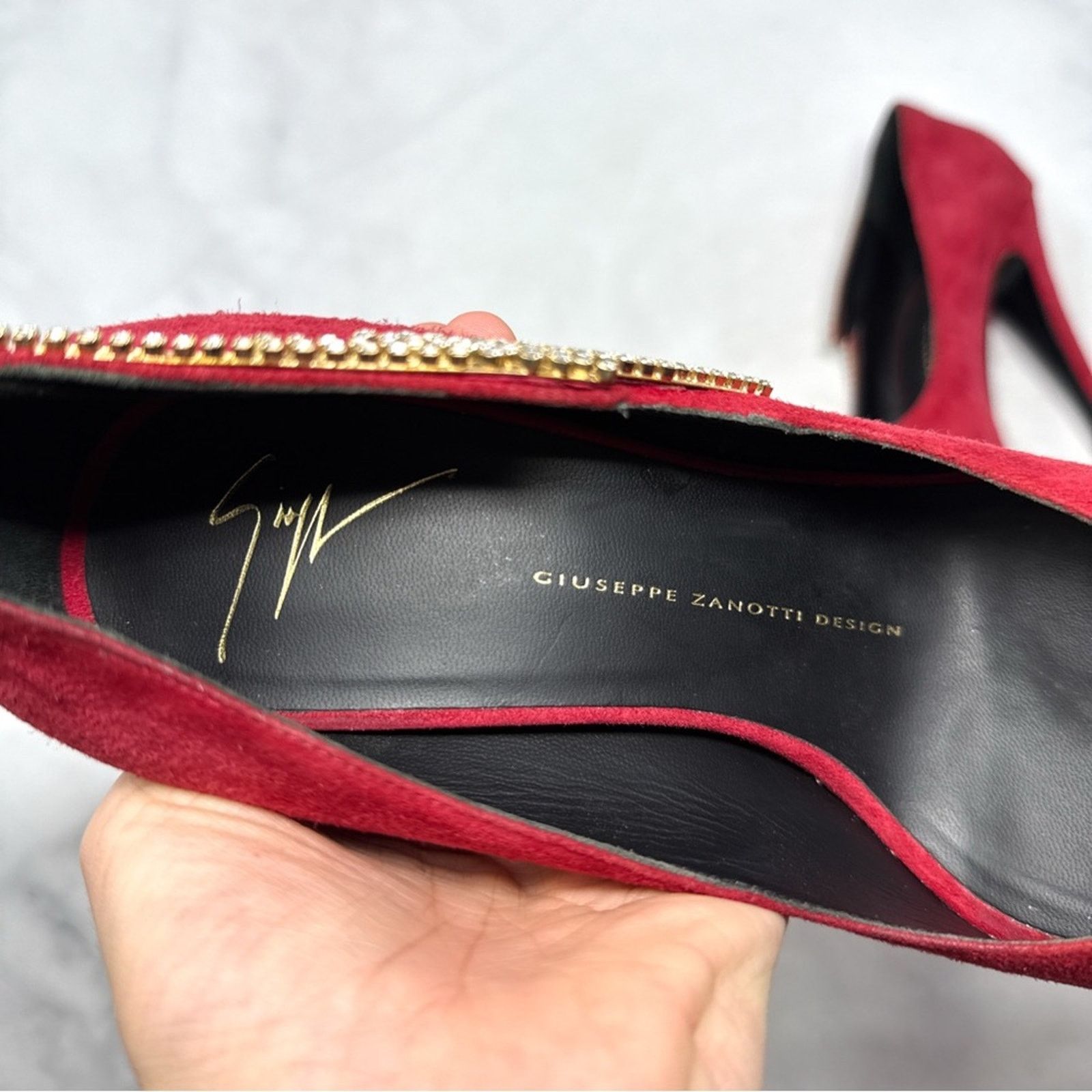 Giuseppe Zanotti Giuseppe Zanotti Rhinestone Lightning Bolt Platform Heels 38 Size US 8 / IT 38 - 9 Thumbnail