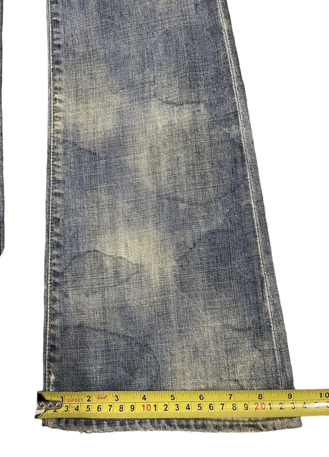 AG Adriano Goldschmied Vintage Usa Adriano Goldschmied Bleached Flare Jeans Size 29" - 14 Thumbnail
