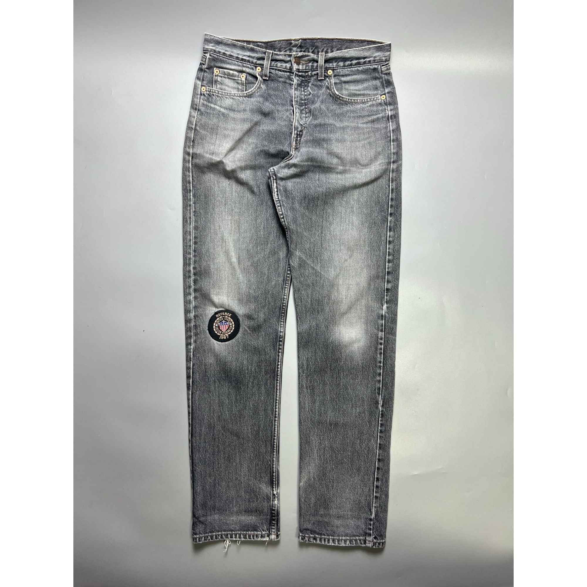 Levi's Vintage Clothing Levi’s 615 Vintage Orange Tab Gray Denim Jeans Pants (Y1058) Size US 33 - 1 Thumbnail