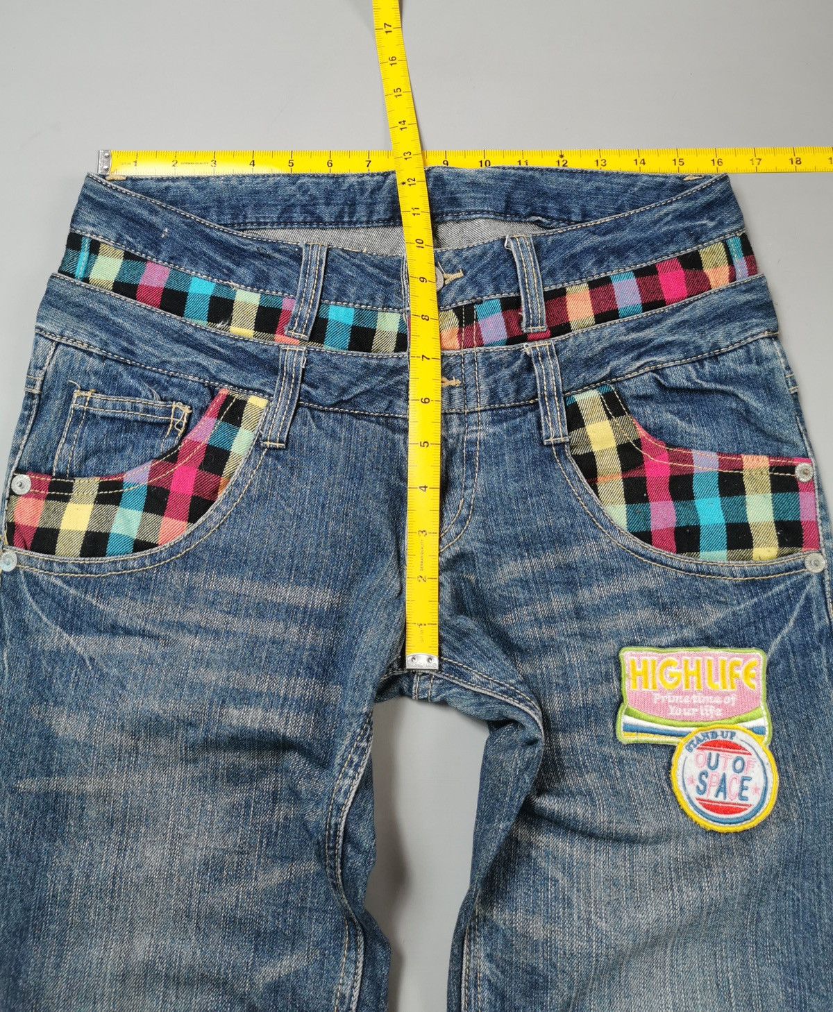 If Six Was Nine Double Waist Jeans (LG91) Size US 32 / EU 48 - 9 Thumbnail