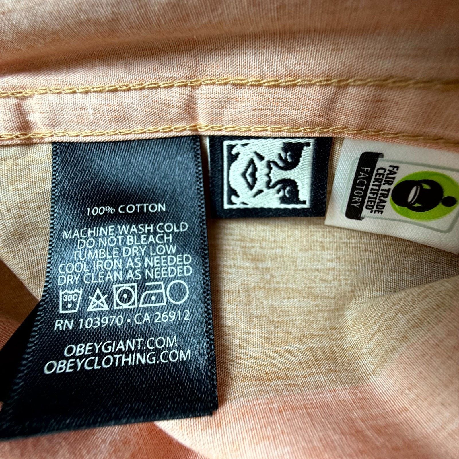 Obey Obey Worldwide Shanty Shirt Tan Leather Indie Sleaze Earthy Size US L / EU 52-54 / 3 - 7 Thumbnail