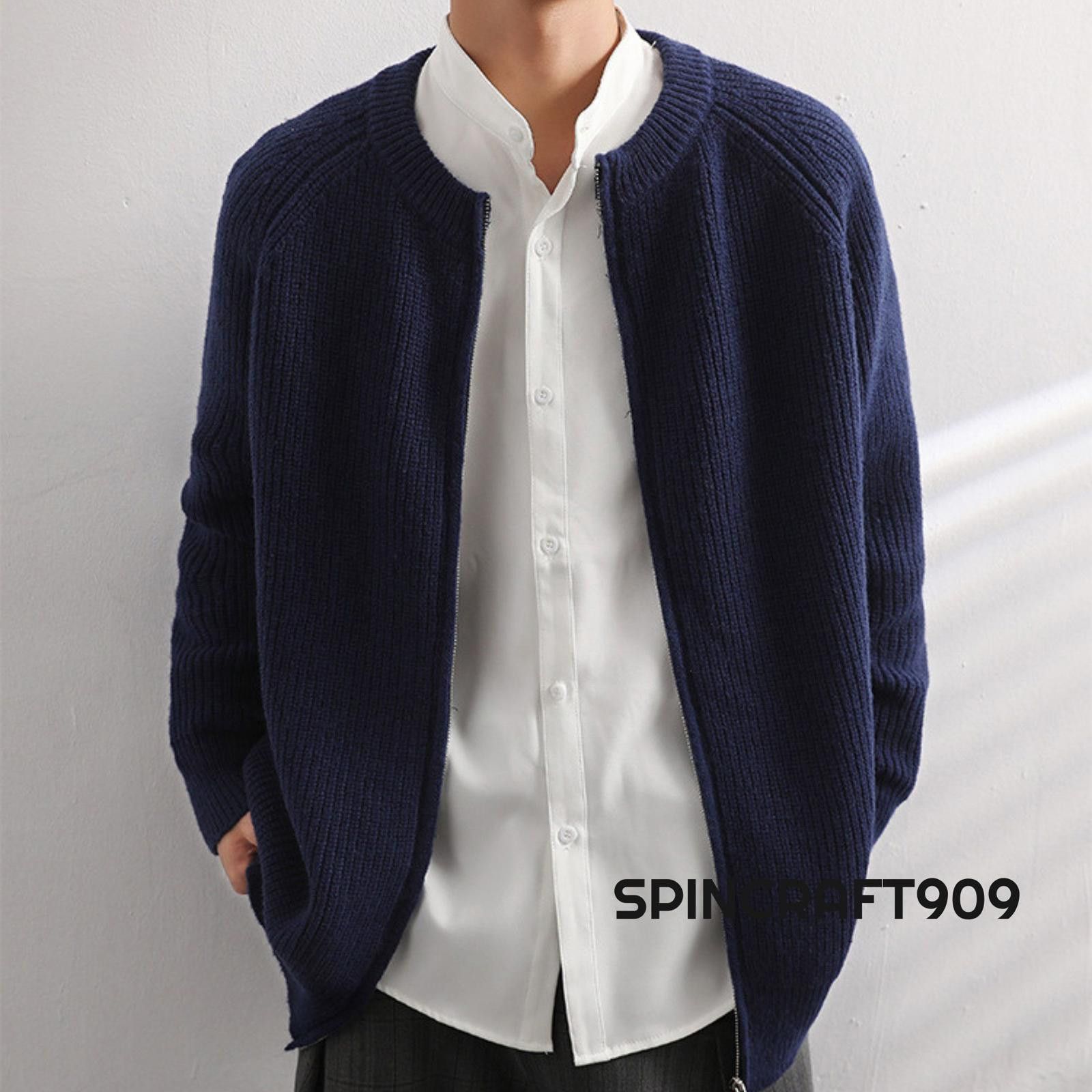 Vintage Blue Button Cardigan Sweater Size US L / EU 52-54 / 3 - 1 Thumbnail