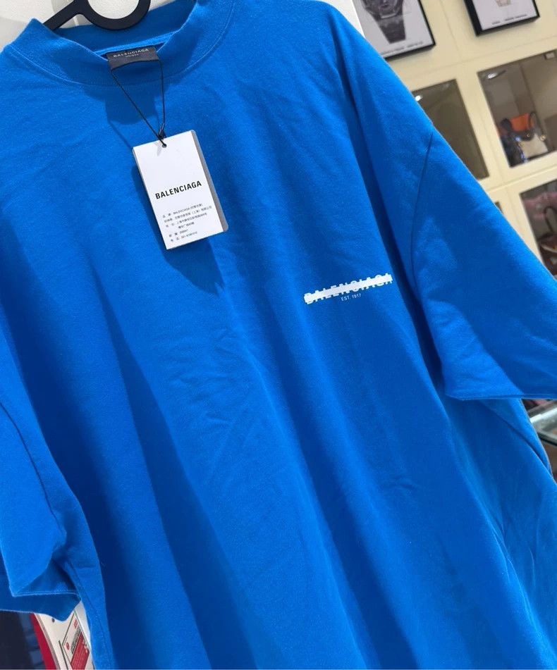 Balenciaga Balenciaga size 2 Blue short sleeve tape Size US XL / EU 56 / 4 - 3 Thumbnail