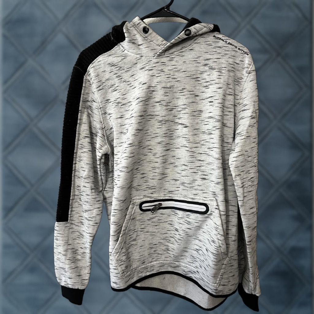 Buffalo David Bitton VINTAGE Buffalo David Bitton Grey Black Ombre Hoodie Sweater Adult Medium Gray Pullover Mens Size US M / EU 48-50 / 2 - 1 Thumbnail