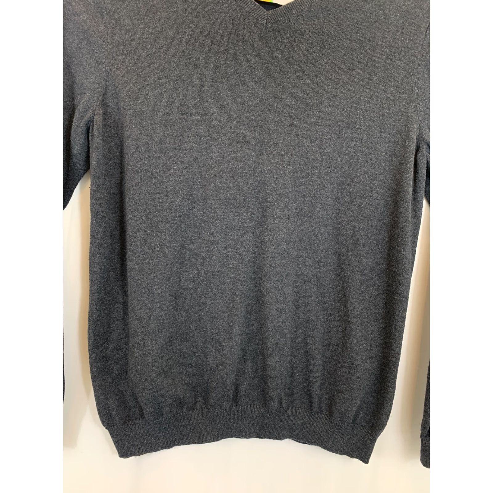 Vintage VINTAGE Wallin Bros Mens XXL Gray V-Neck Cashmere Cotton Pullover Sweater Size US XXL / EU 58 / 5 - 3 Thumbnail