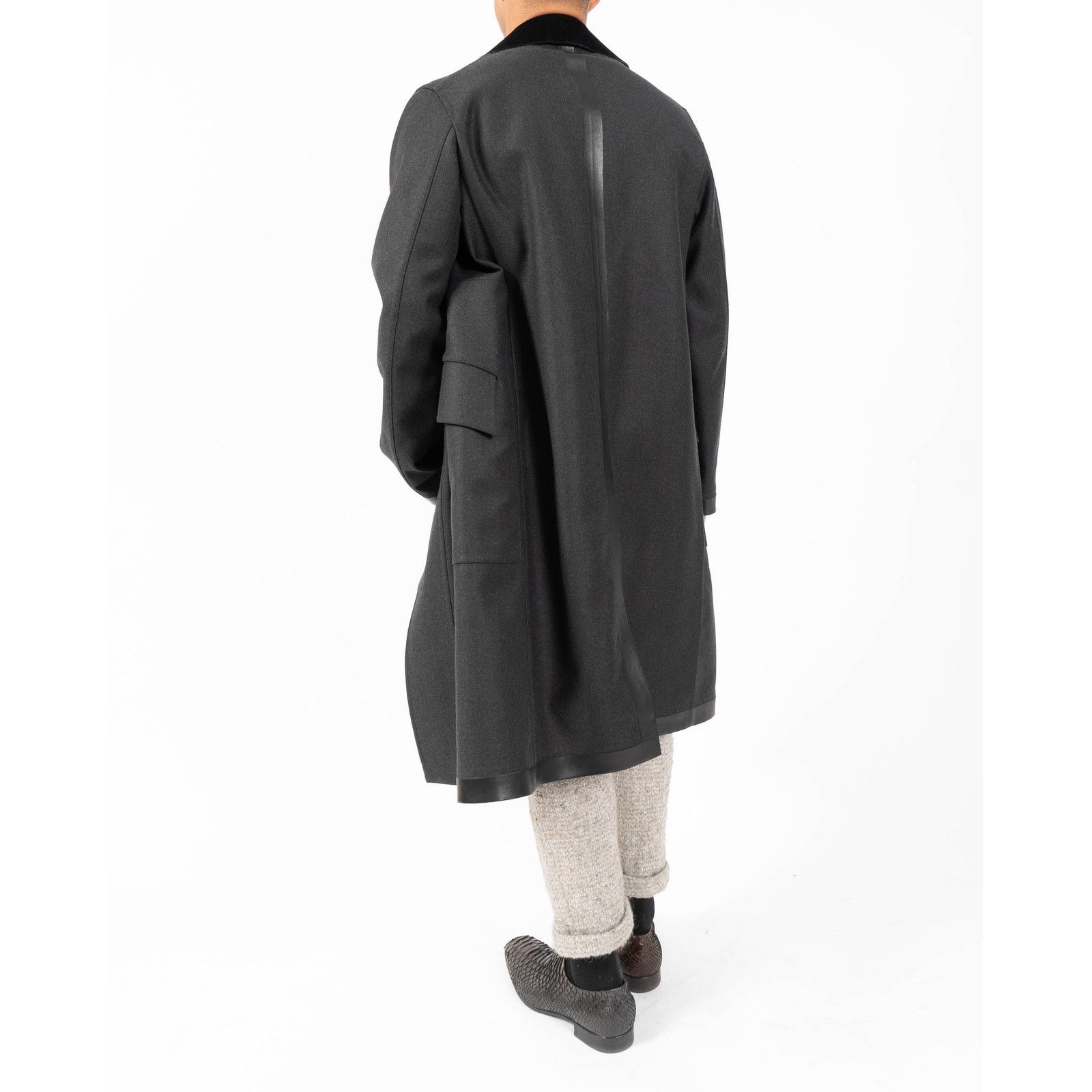 Berluti FW17 Military Coat in Grey Fleece Wool Size US S / EU 44-46 / 1 - 5 Thumbnail