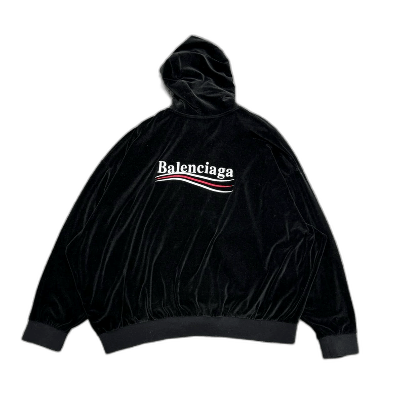 Balenciaga balenciaga velvet wave hoodie size 3 Size US XL / EU 56 / 4 - 1 Thumbnail