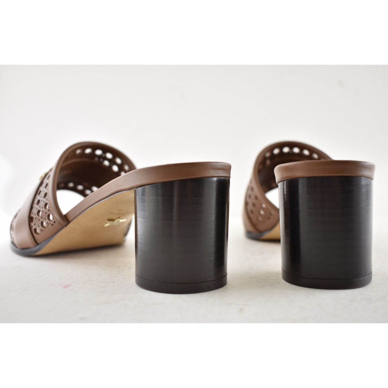 Dior Dior D-Lane Down Town Brown Leather Slide Heel Sandal 39 Size US 9 / IT 39 - 20 Thumbnail