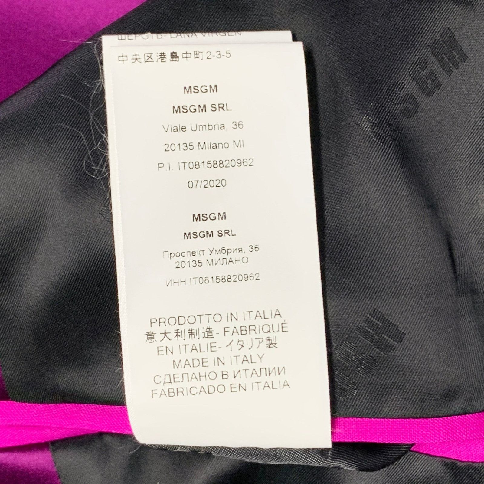 MSGM MSGM Size 8 Magenta Wool Blend Shawl Collar Jacket Blazer Size M / US 6-8 / IT 42-44 - 13 Thumbnail