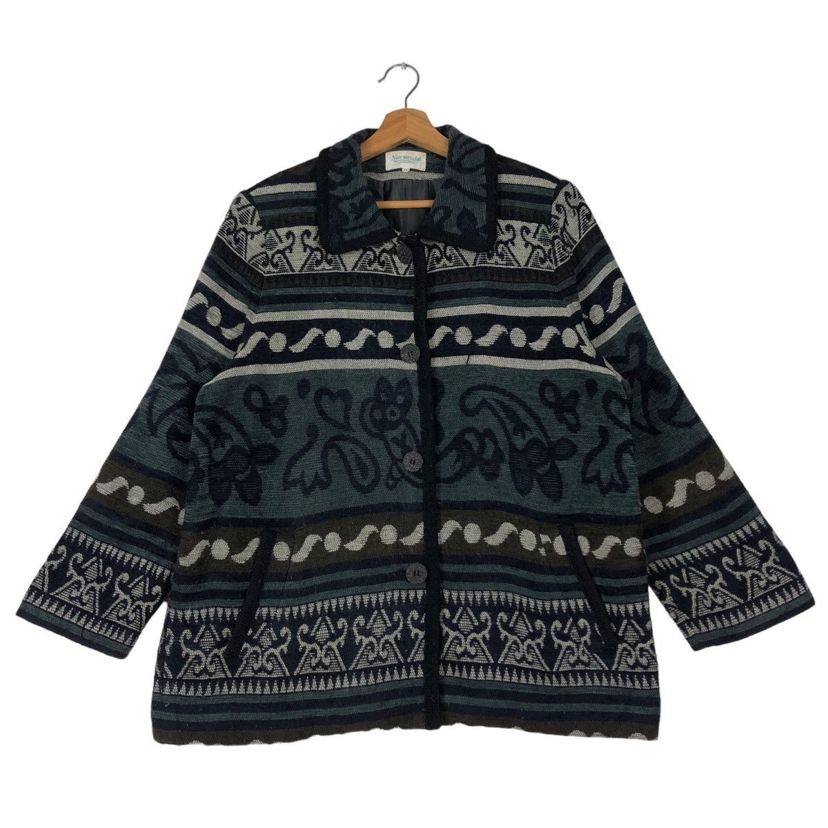 Japanese Brand 🔥Vtg Wool Jacket Nice Japan Navajo Issey Miyake Size US L / EU 52-54 / 3 - 1 Thumbnail