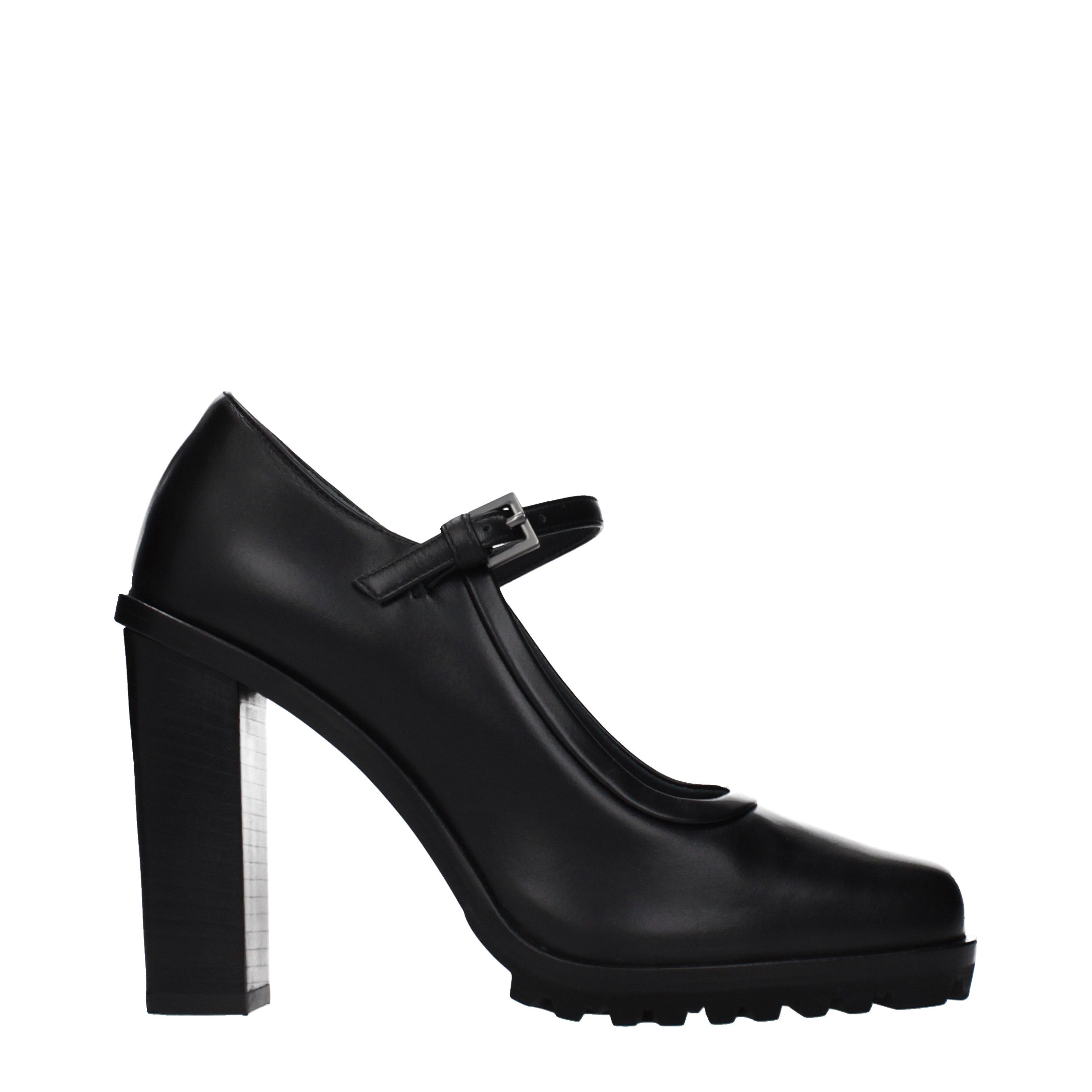 Max Mara Max Mara Pumps Women Leather Black Size ONE SIZE - 1 Thumbnail