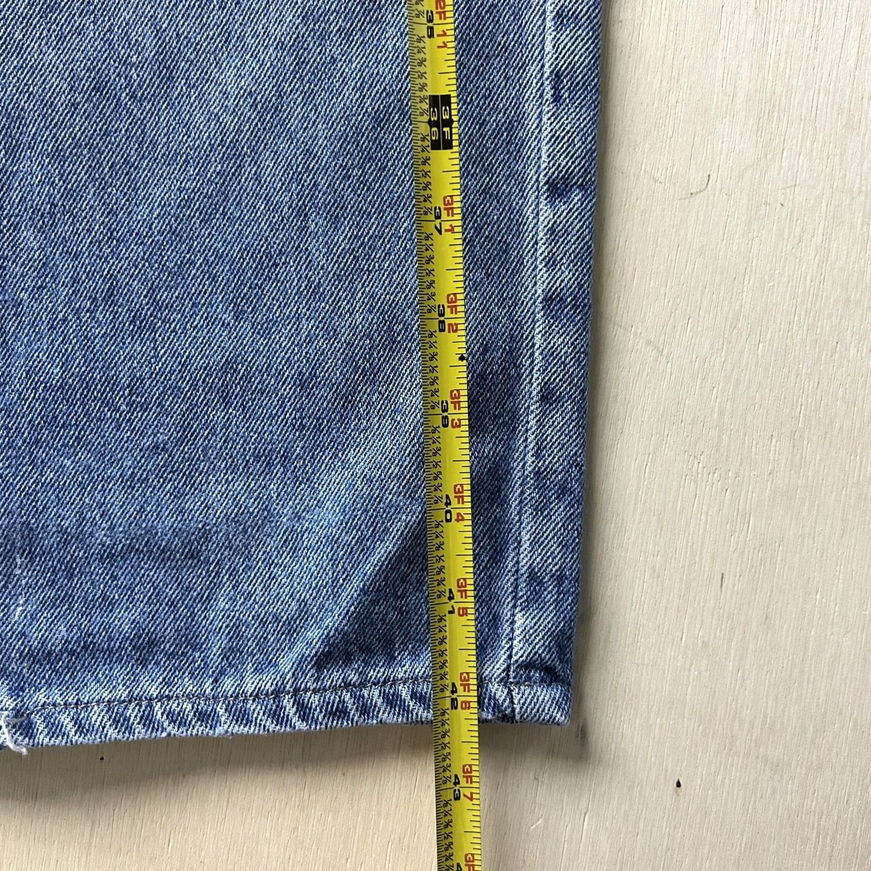 Lee Vintage Lee Relaxed Straight Jeans - Womens 18 Long Light Wash Denim Size 40" / US 18 - 6 Thumbnail