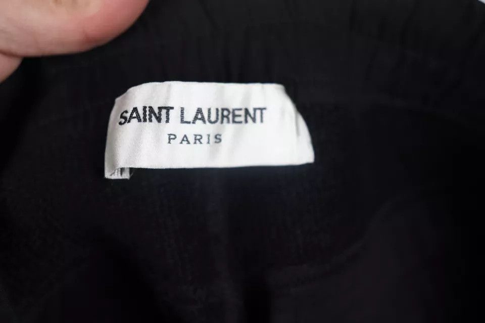 Saint Laurent Paris Molleton Jersey Cotton Jogging/Sweatpants in Black Size US 36 / EU 52 - 5 Thumbnail