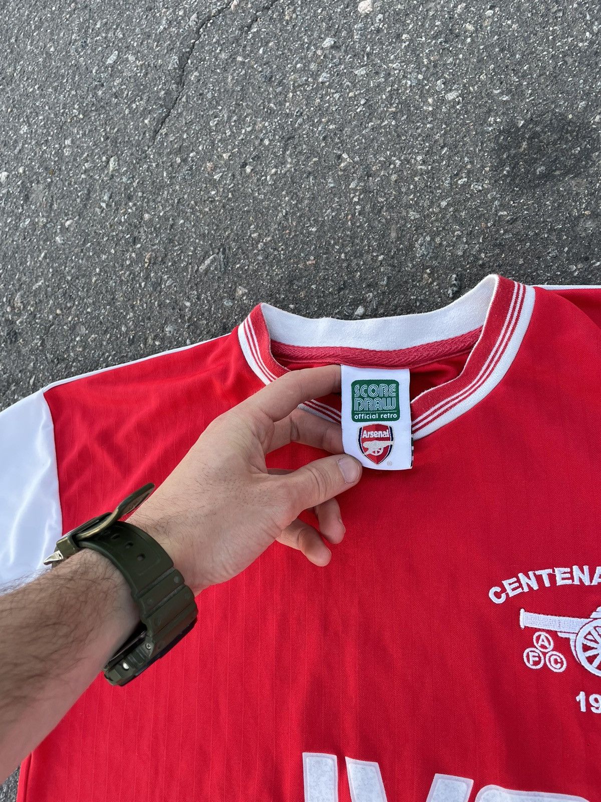 Vintage Vintage Arsenal 4 Vieira 1985 Score Soccer Jersey Blokecore Size US M / EU 48-50 / 2 - 5 Thumbnail