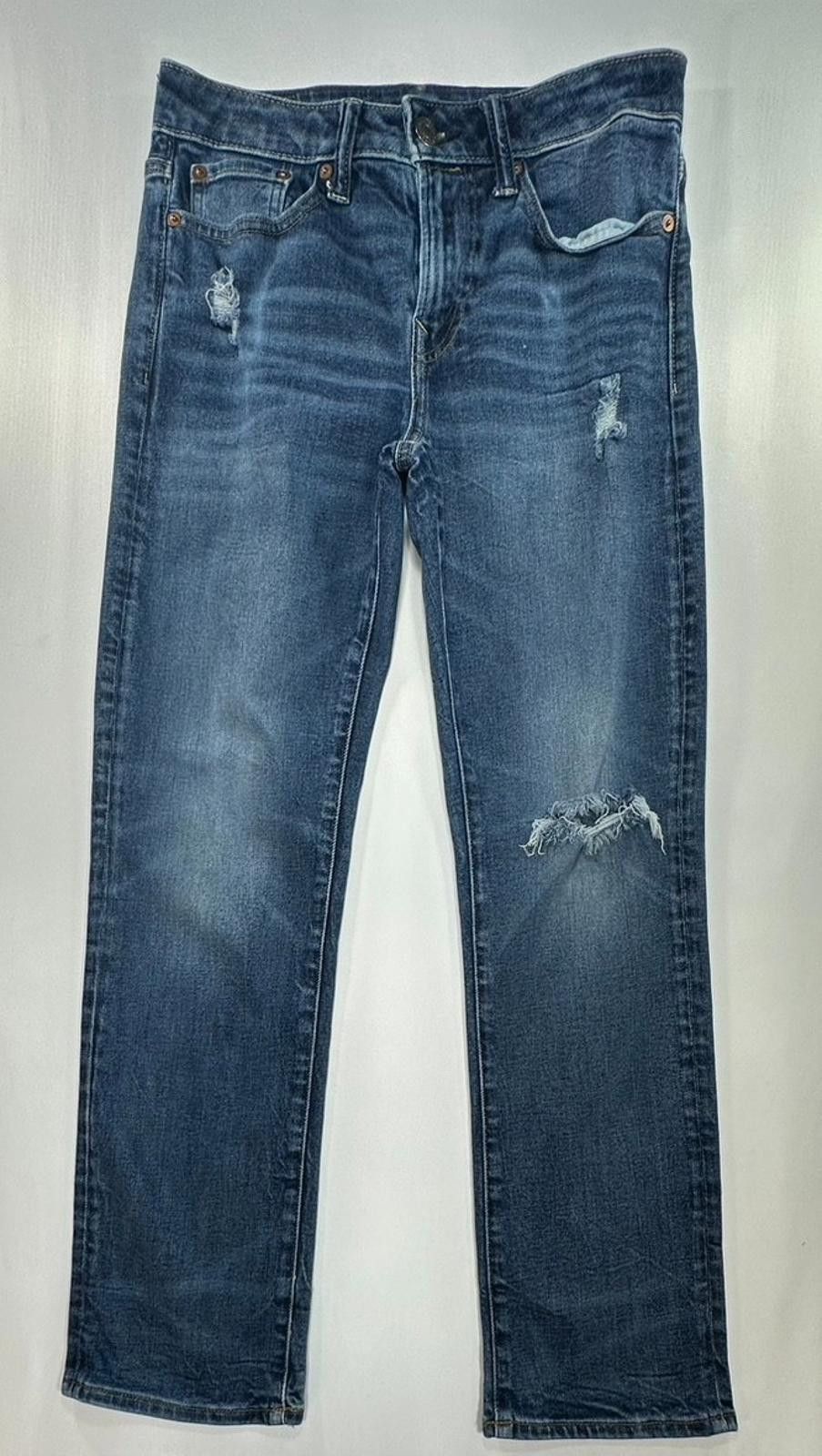 American Eagle Outfitters American Eagle Relaxed Straight Denim Jeans Blue Mens 28/30 Size US 28 / EU 44 - 1 Thumbnail