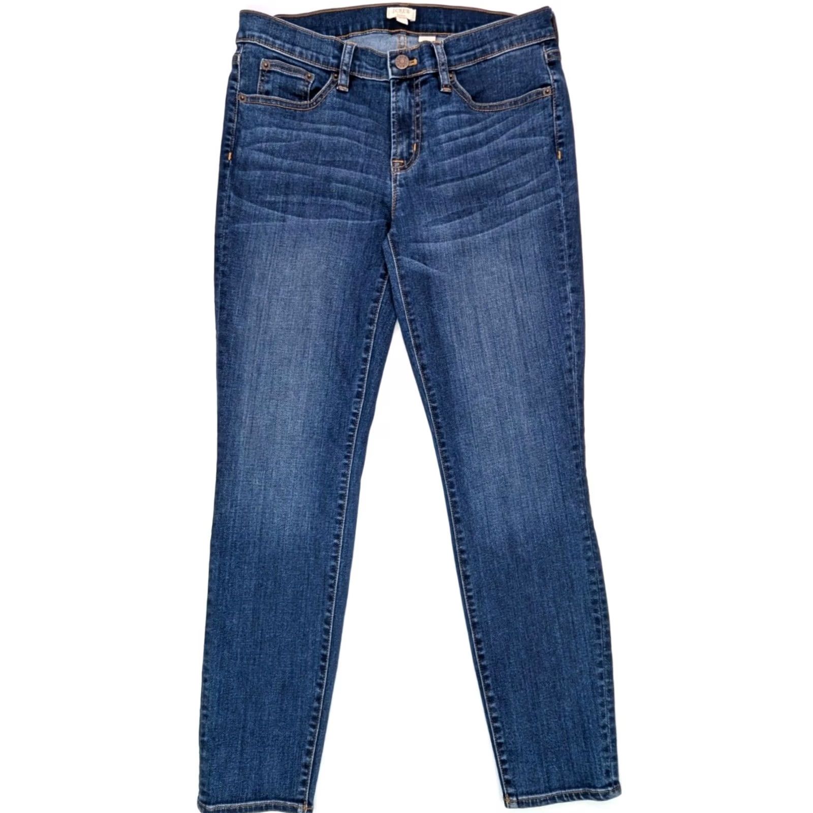 J.Crew J.CREW Jeans Skinny Stretch Women 30x28 Blue Denim B8320 Regular 5-Pocket Modern American Classic Vintage No Size 30" / US 8 / IT 44 - 2 Thumbnail