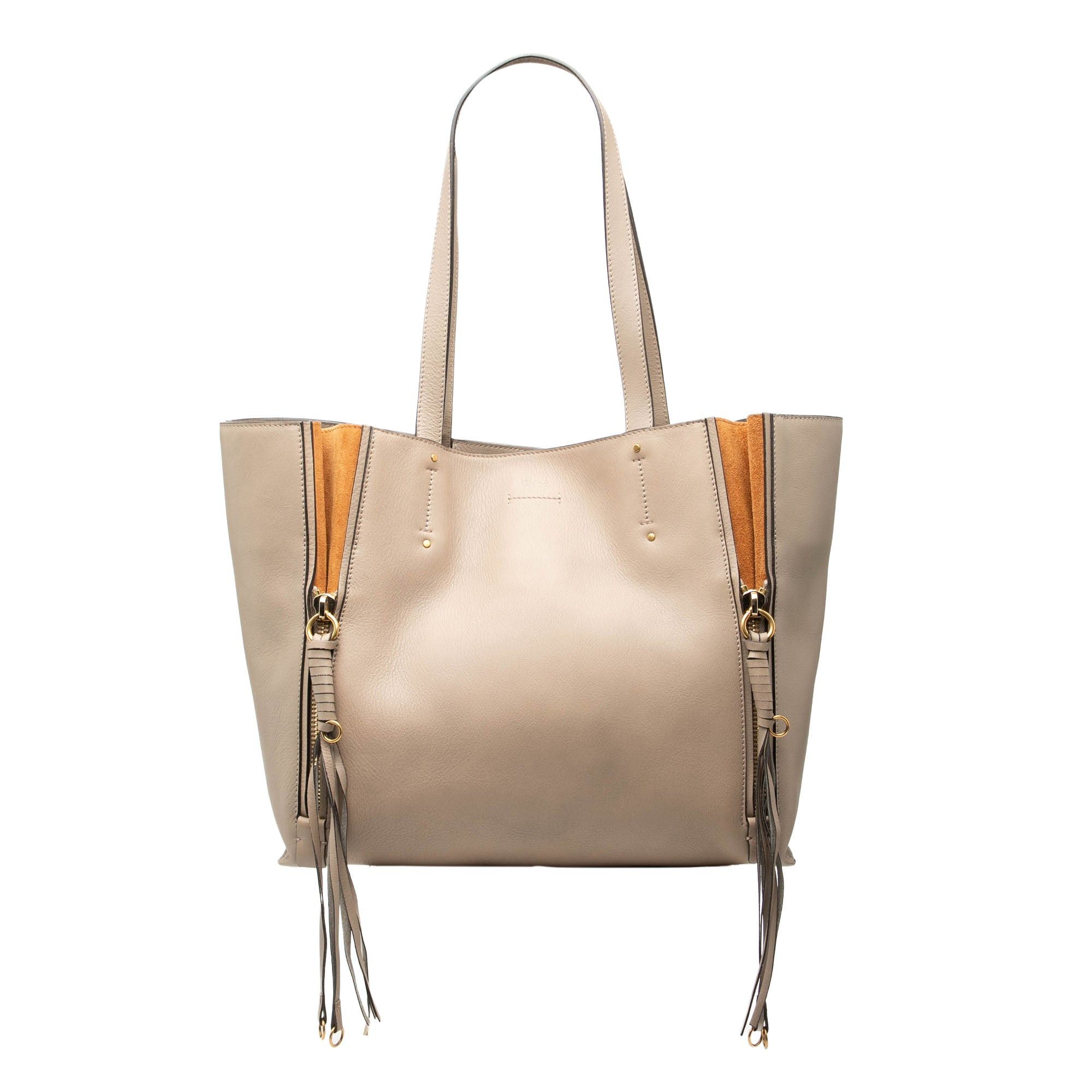 Chloe Large Leather Milo Shopping Tote Size ONE SIZE - 1 Thumbnail