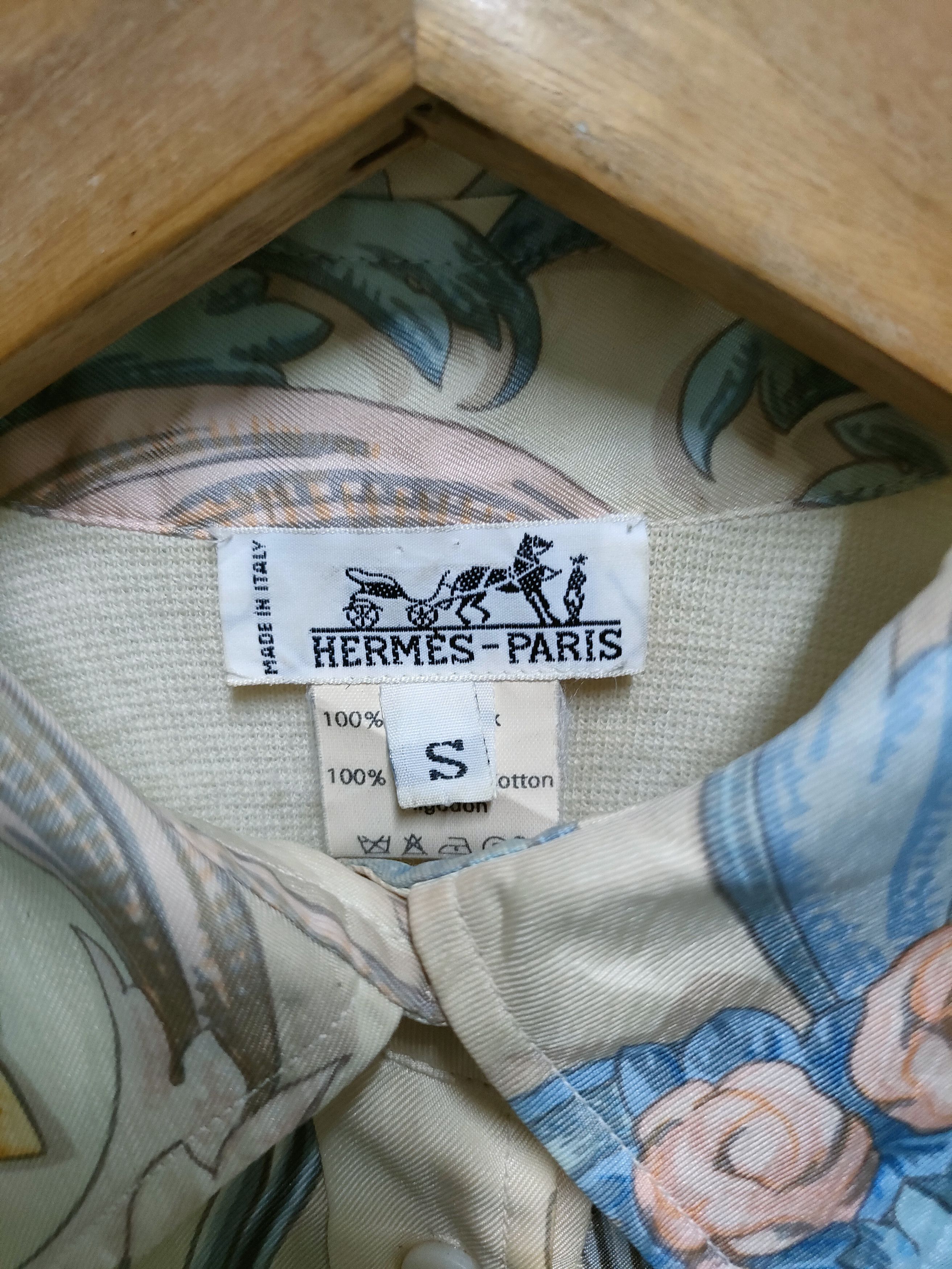 Hermes Hermes 100%Silk Blouse Size S / US 4 / IT 40 - 3 Thumbnail
