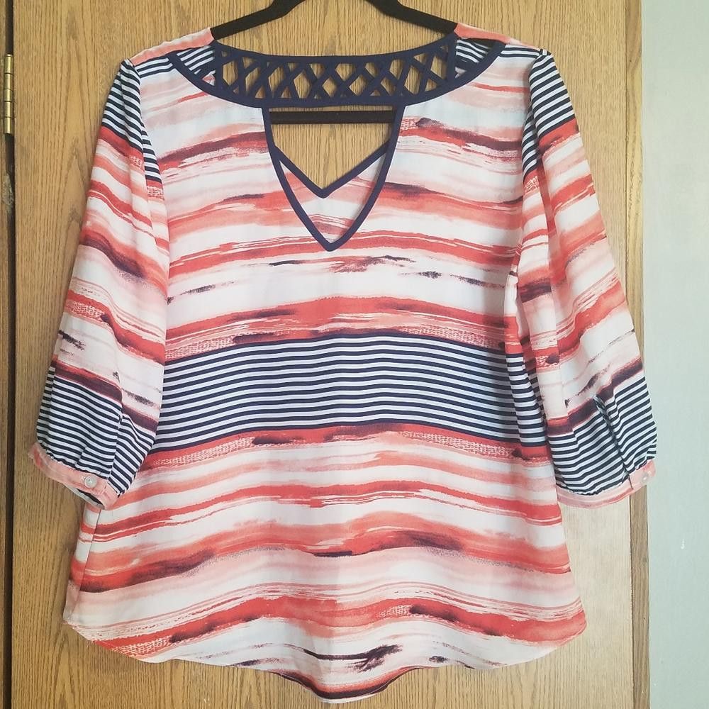 Designer IZ Byer Blouse Size Large Size L / US 10 / IT 46 - 2 Thumbnail
