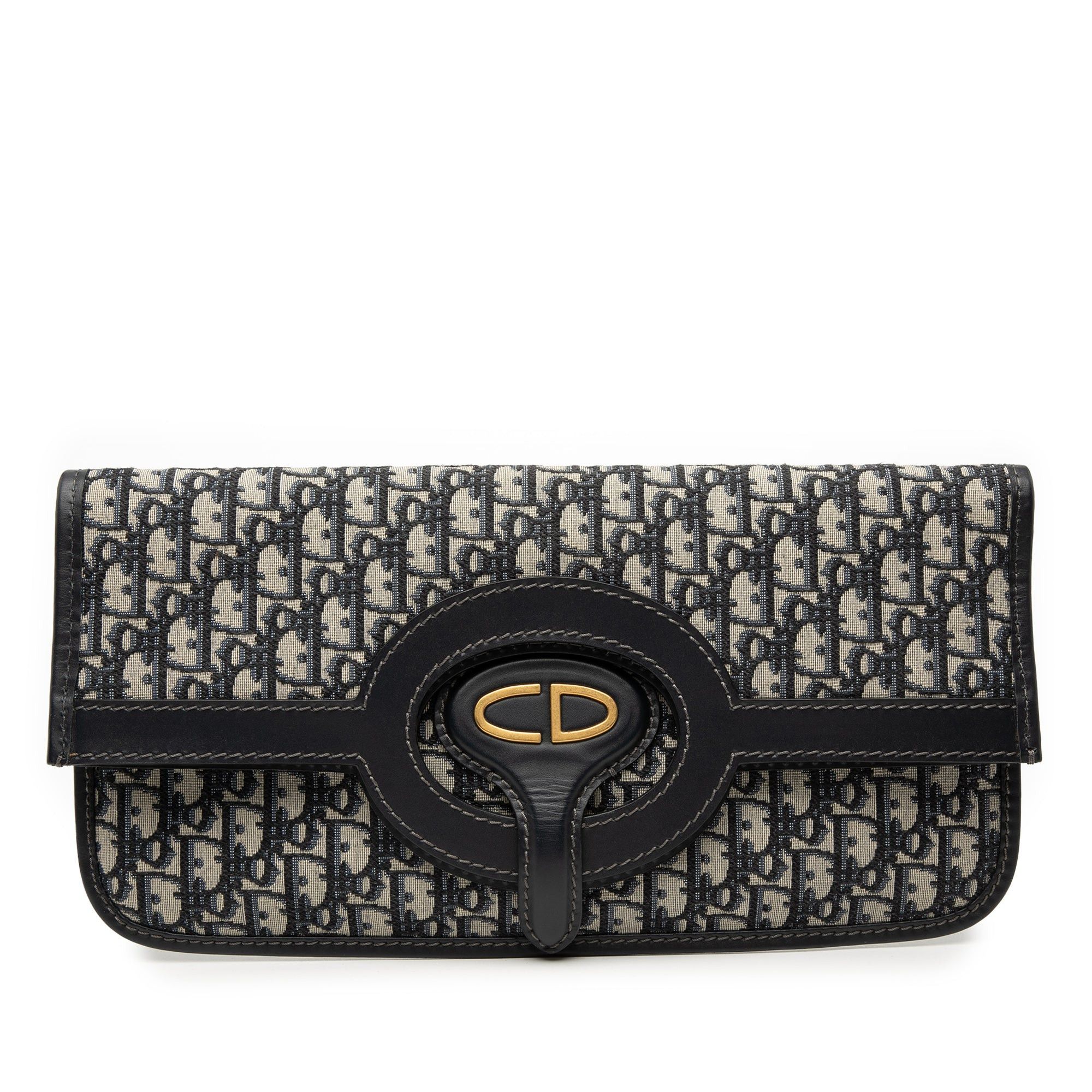 Dior Oblique Canvas Fold Over Clutch Size ONE SIZE - 1 Thumbnail