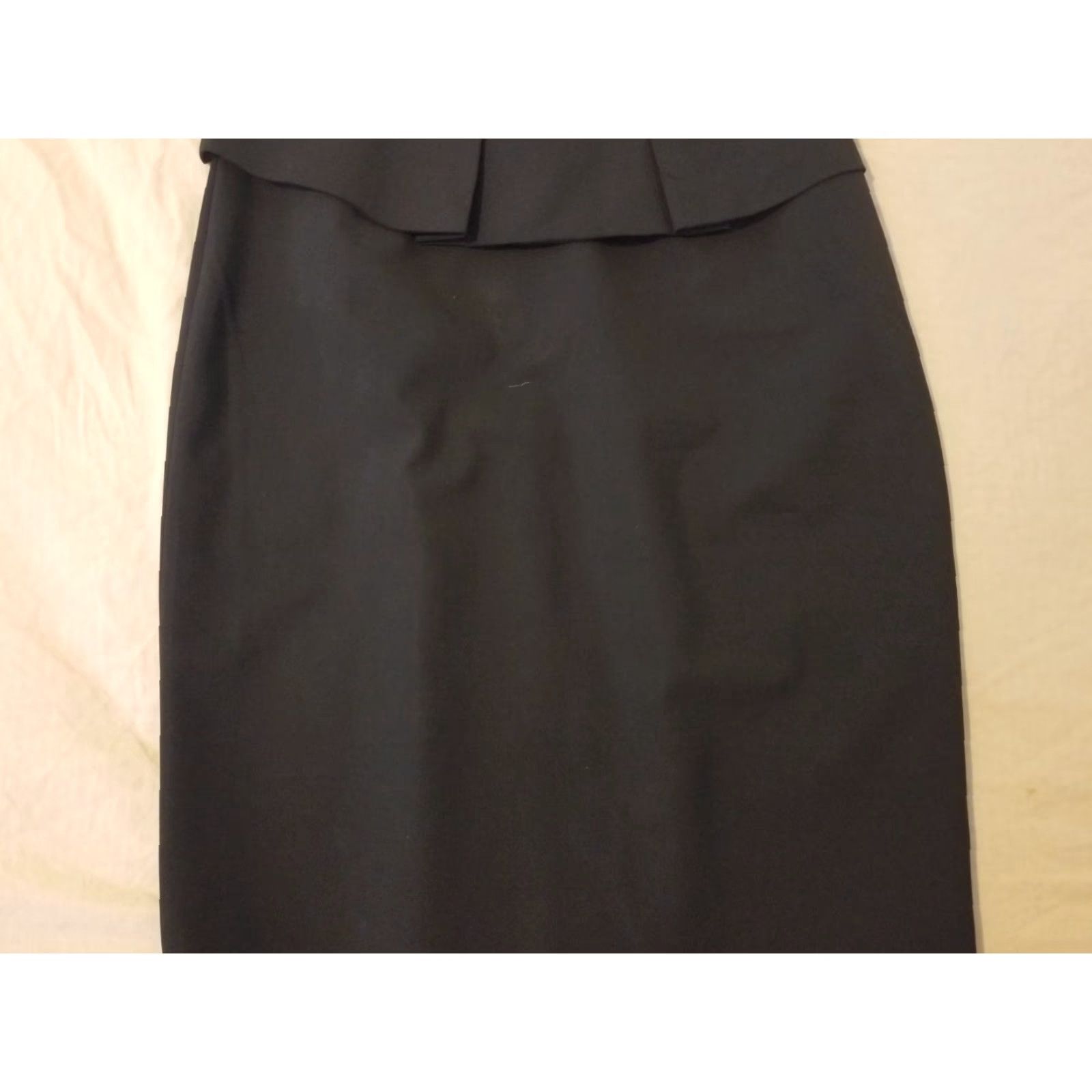 J.Crew Womens J. Crew Wool Dress 0 Black Cap Sleeve Pencil Dress Knee Length Lined Vintage No Size XS / US 0-2 / IT 36-38 - 3 Thumbnail