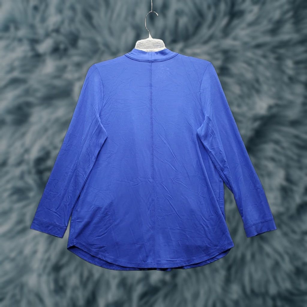 Talbots Talbots Cardigan Womens Petite M Blue UPF 50+ Protection Drape Pocket Open Front Womens Size PM Blue Cardigan Size M / US 6-8 / IT 42-44 - 1 Thumbnail