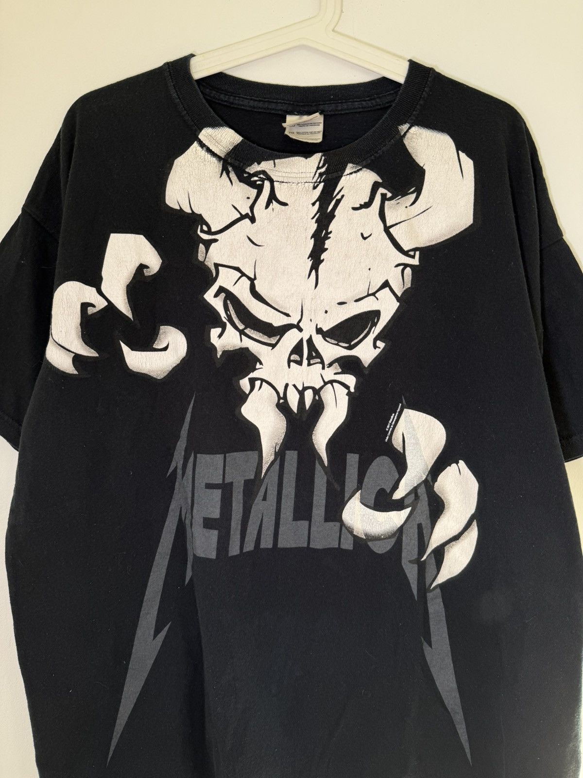 Band Tees × Metallica × Vintage Metallica Skull T Shirt vintage Merch XL big face screen Size US XL / EU 56 / 4 - 2 Thumbnail
