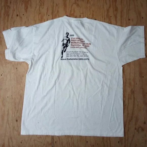 Nike × Vintage Vintage Nike Prefontaine Memorial Run 2000 T-Shirt Size US XL / EU 56 / 4 - 5 Thumbnail